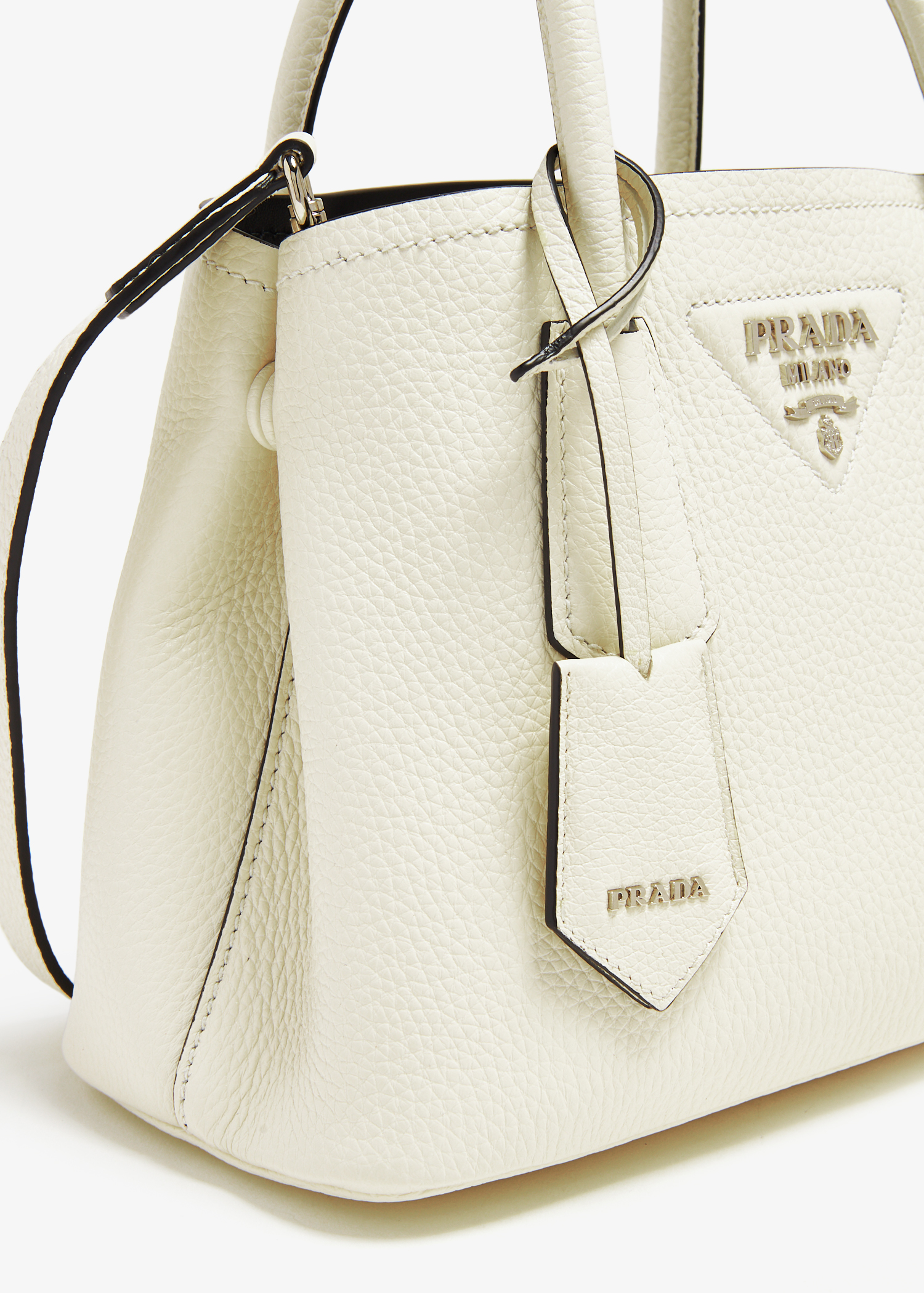 

Panier mini leather bag, White