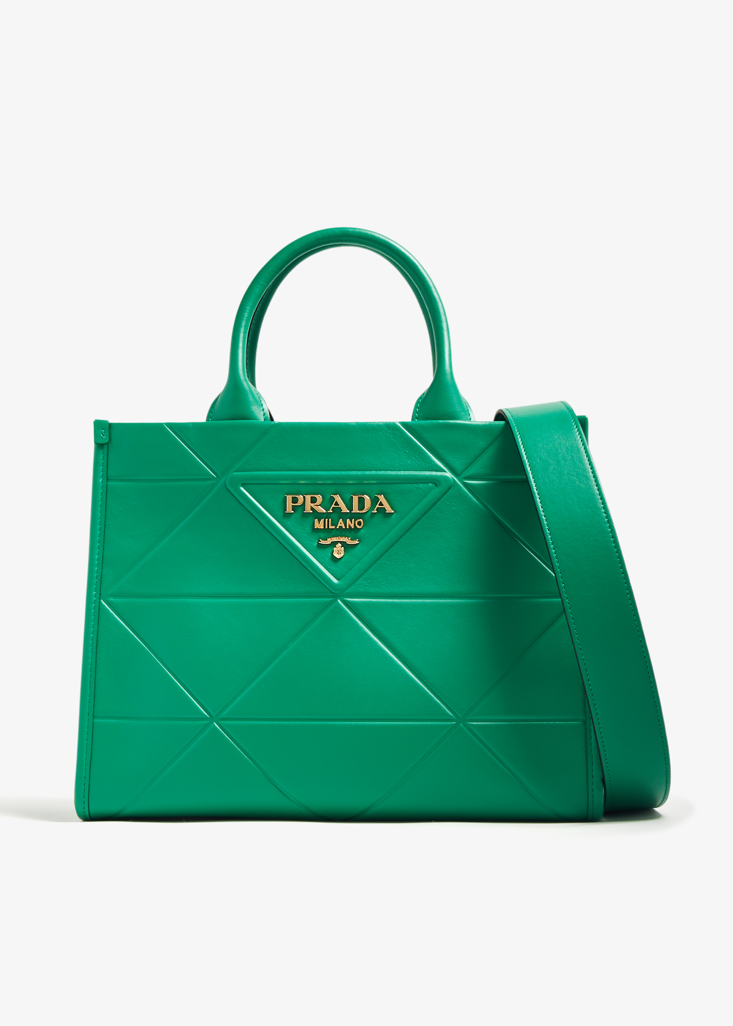 Prada green sales bucket bag