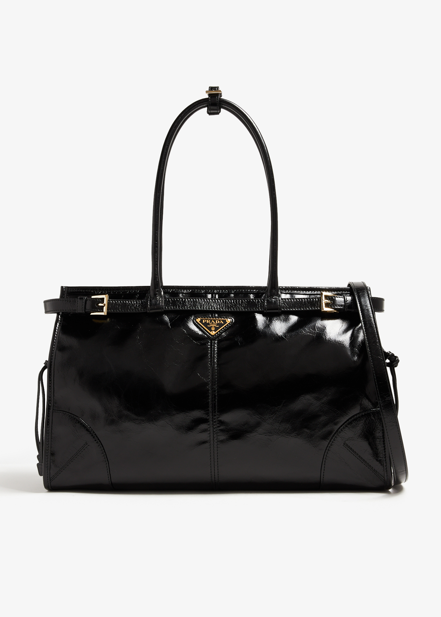 

Large leather handbag, Black