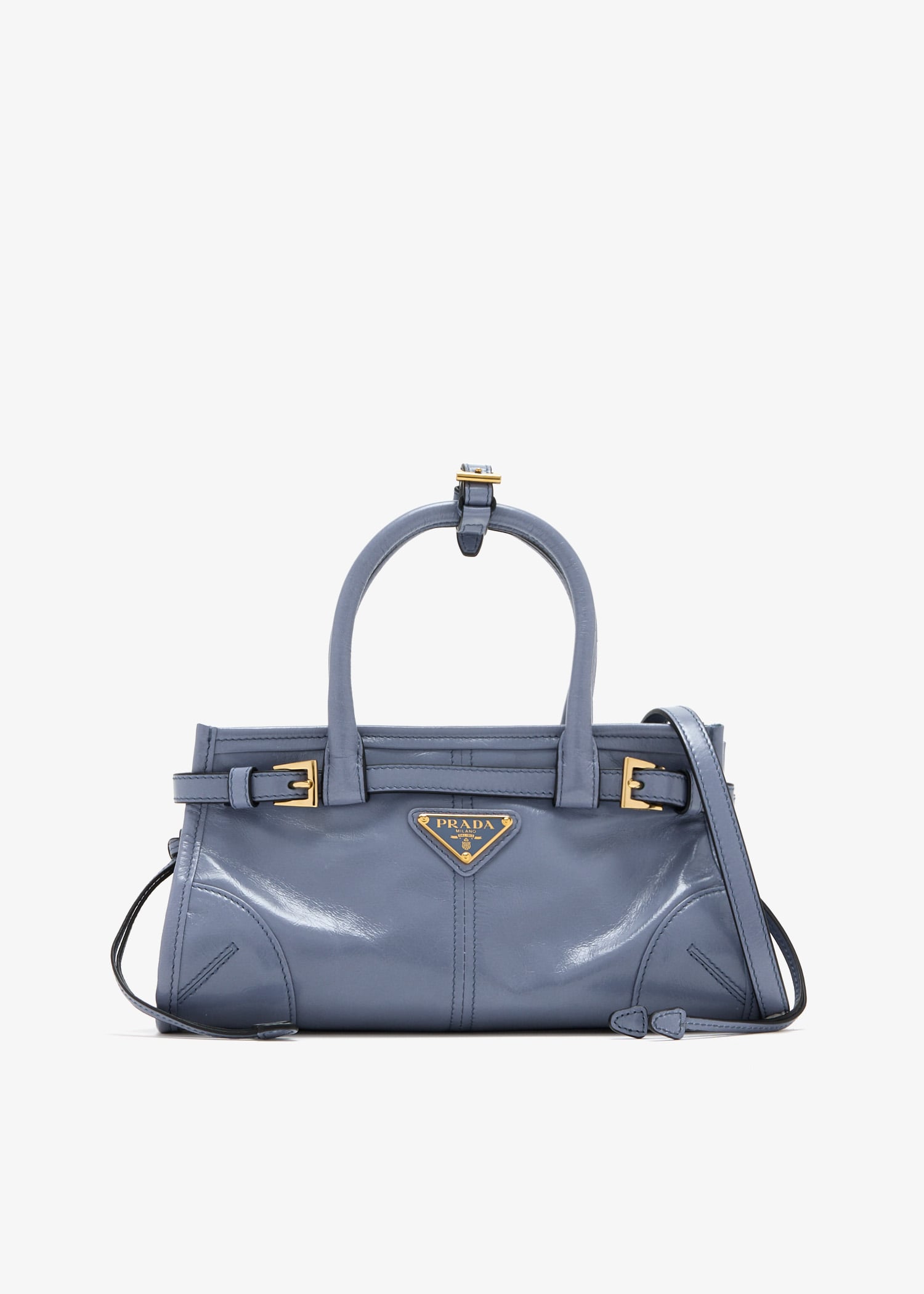 

Prada Bonnie leather mini handbag, Blue