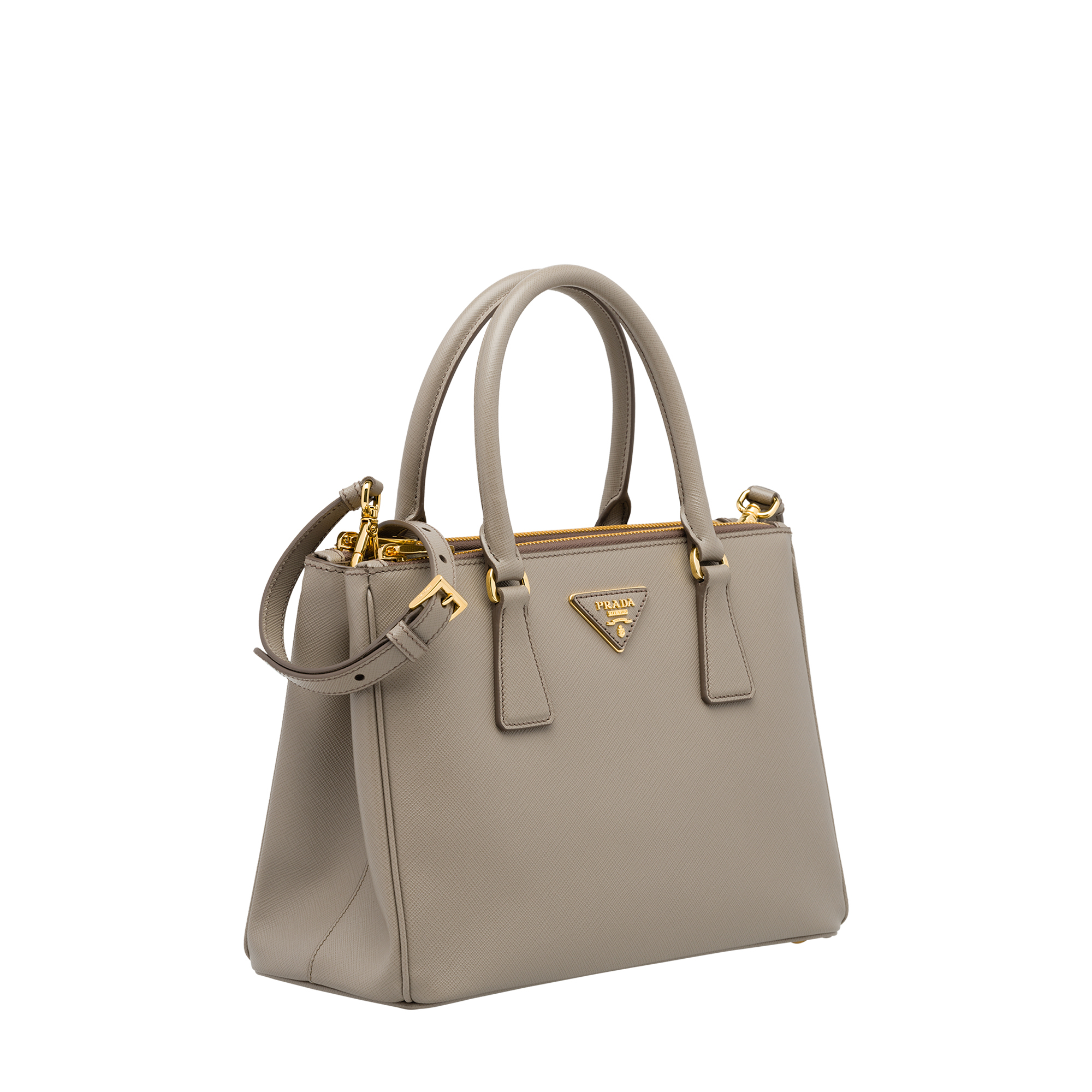 

Galleria small leather bag, Grey