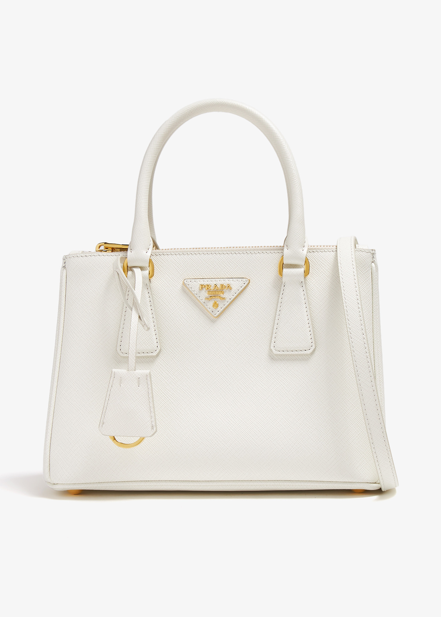 

Prada Galleria small leather bag, White