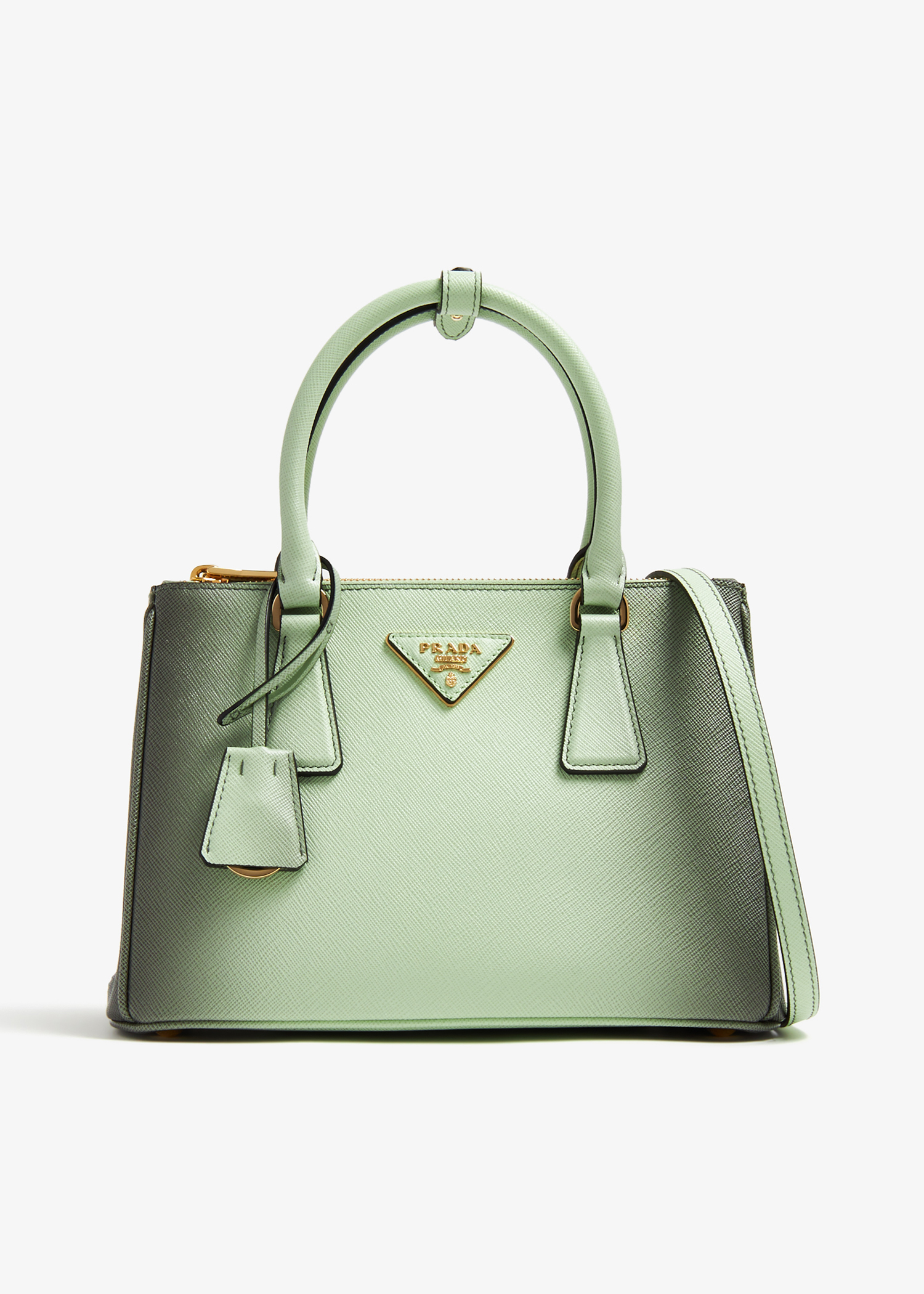 

Galleria ombré small leather bag, Green