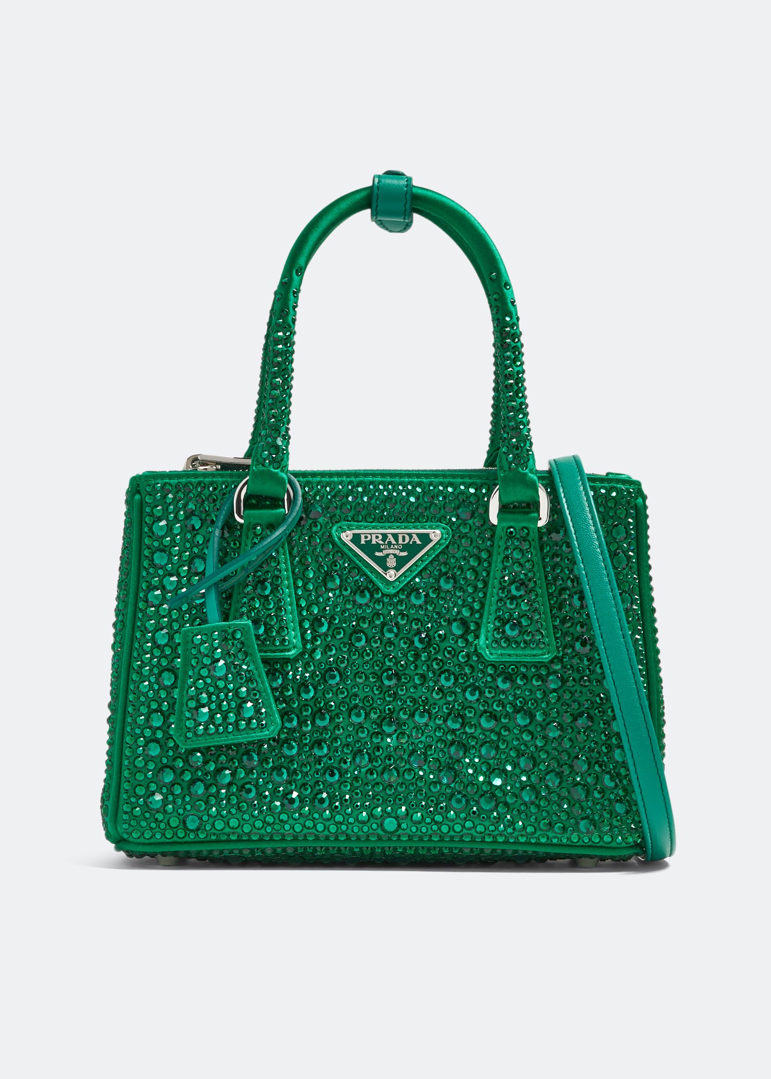

Galleria satin mini bag, Green