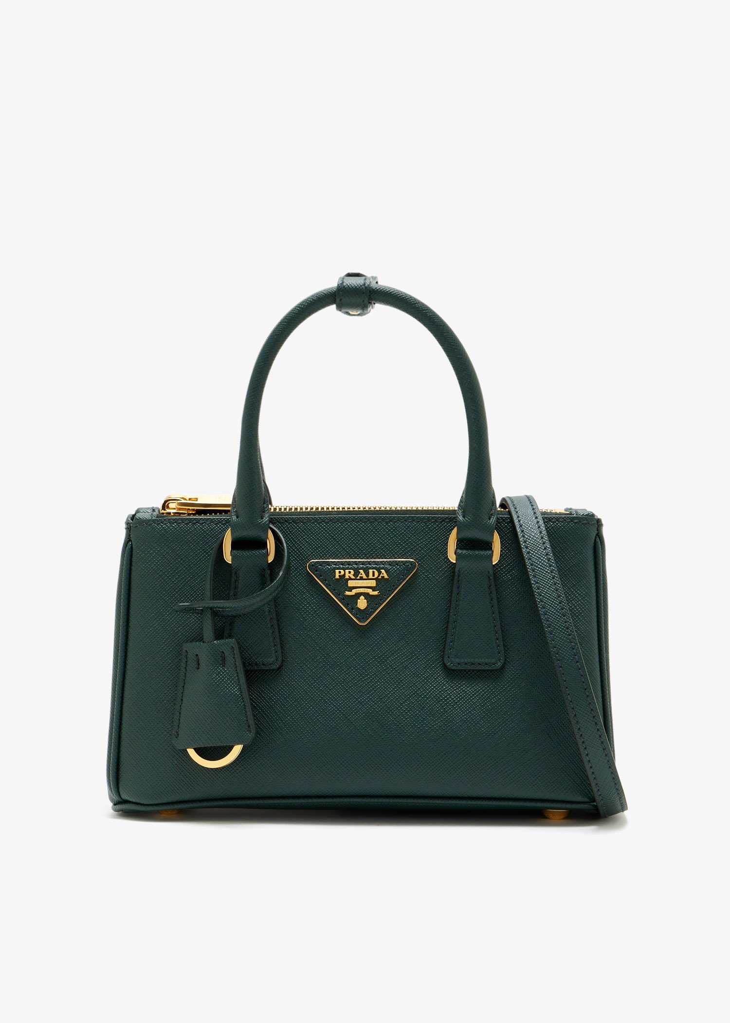 

Prada Galleria saffiano leather mini bag, Green