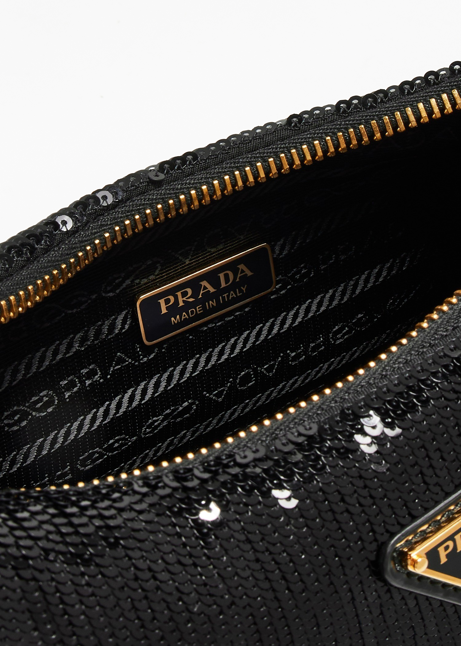 Prada Re-Nylon and sequin mini-bag for Women - Black in