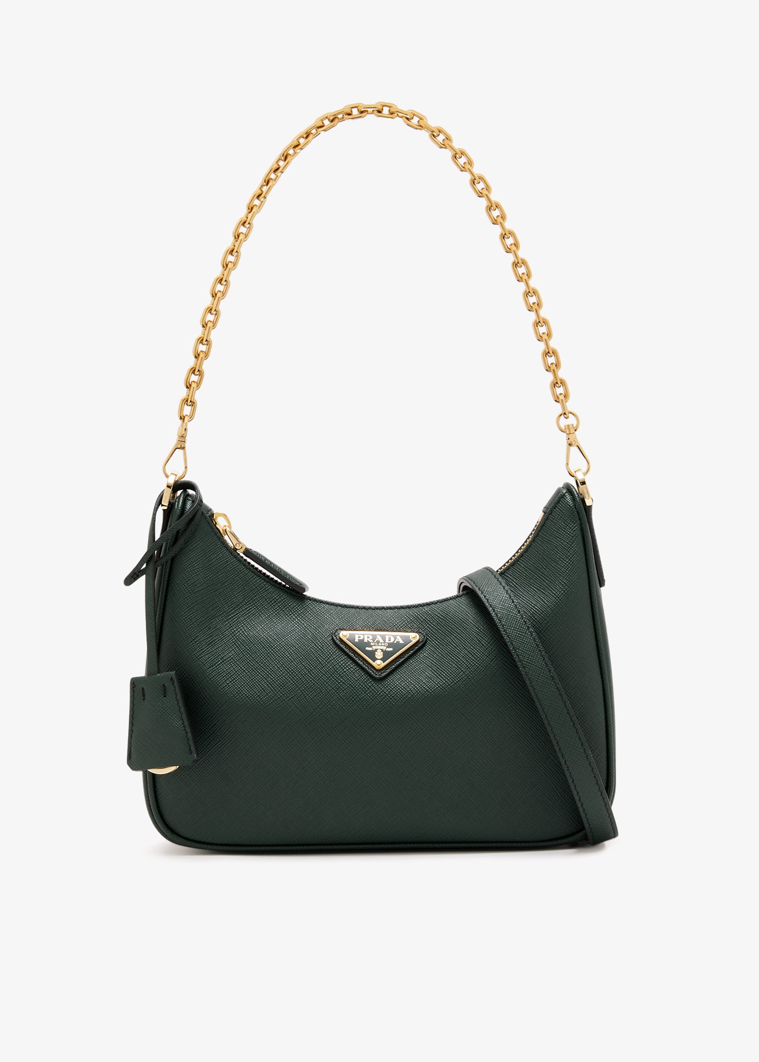 

Prada Re-Edition mini saffiano leather bag, Green