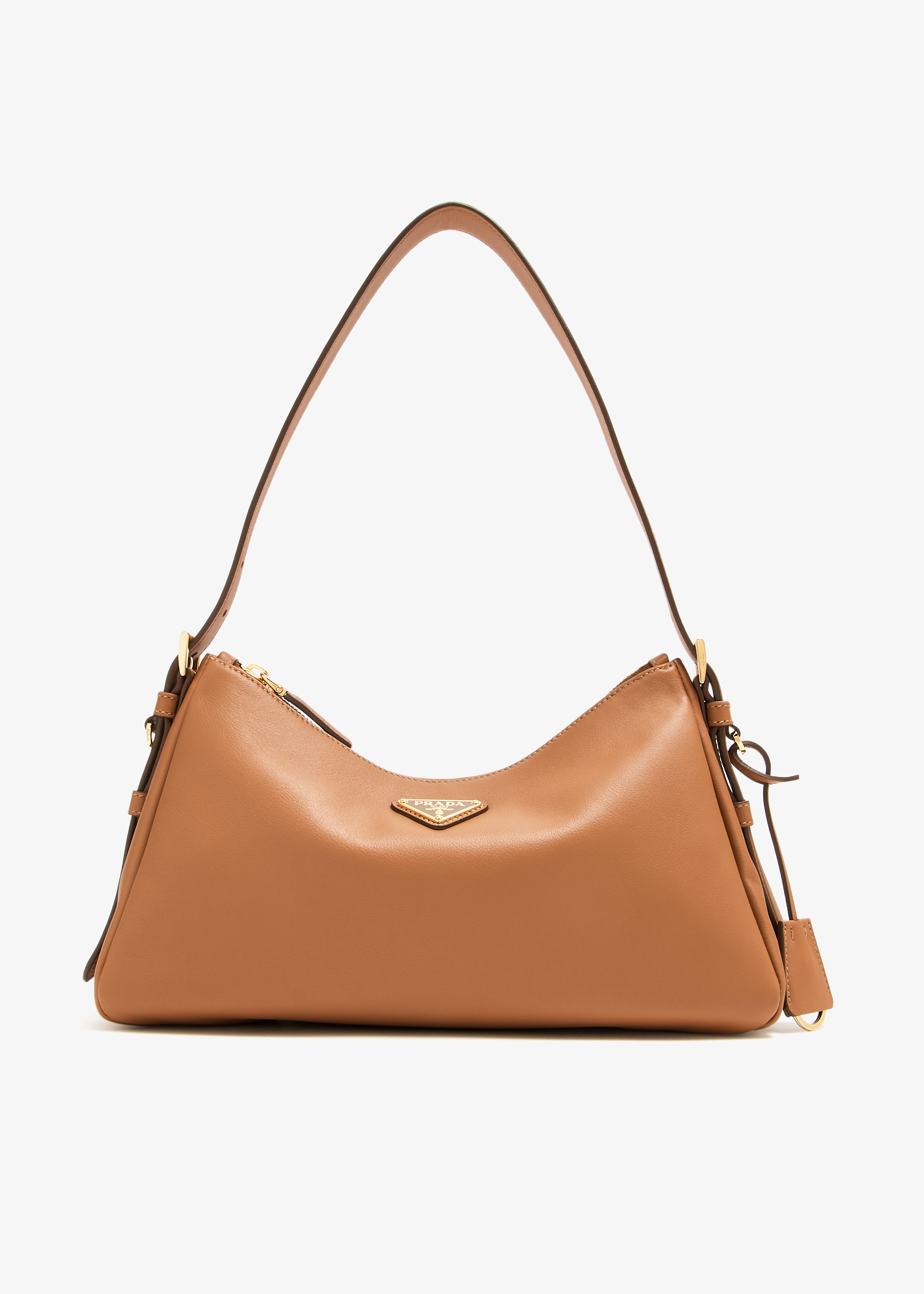 

Prada Aimée medium leather shoulder bag, Brown