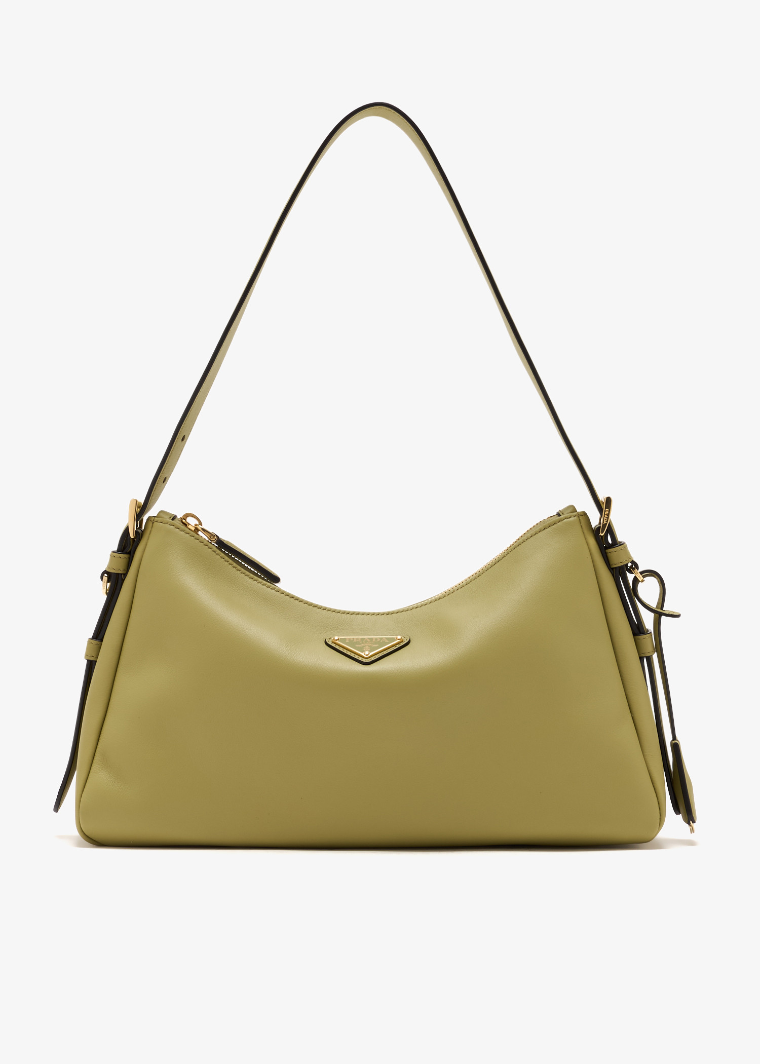 

Prada Aimée medium leather shoulder bag, Green