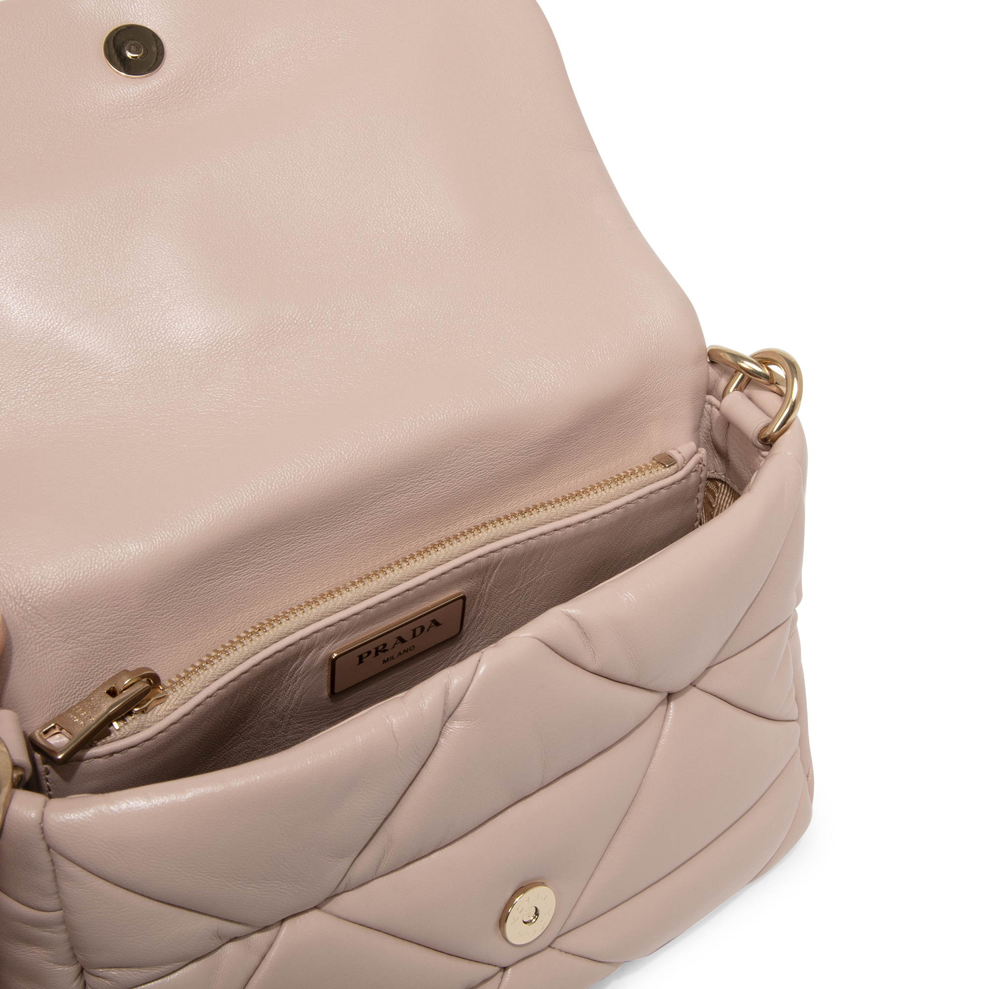 

System leather shoulder bag, Pink
