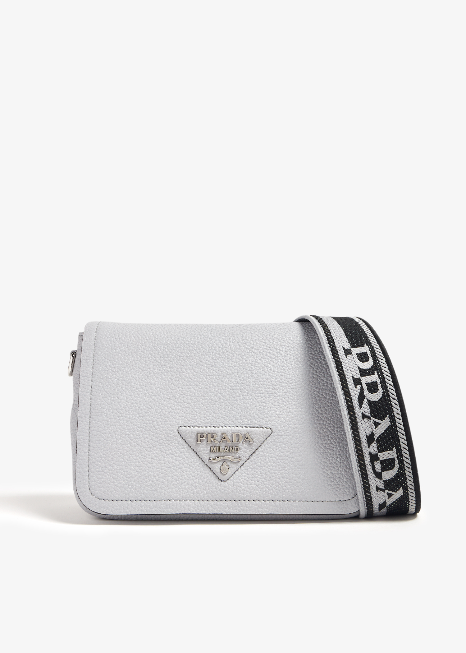 Prada Identity Crossbody Bag - Grey