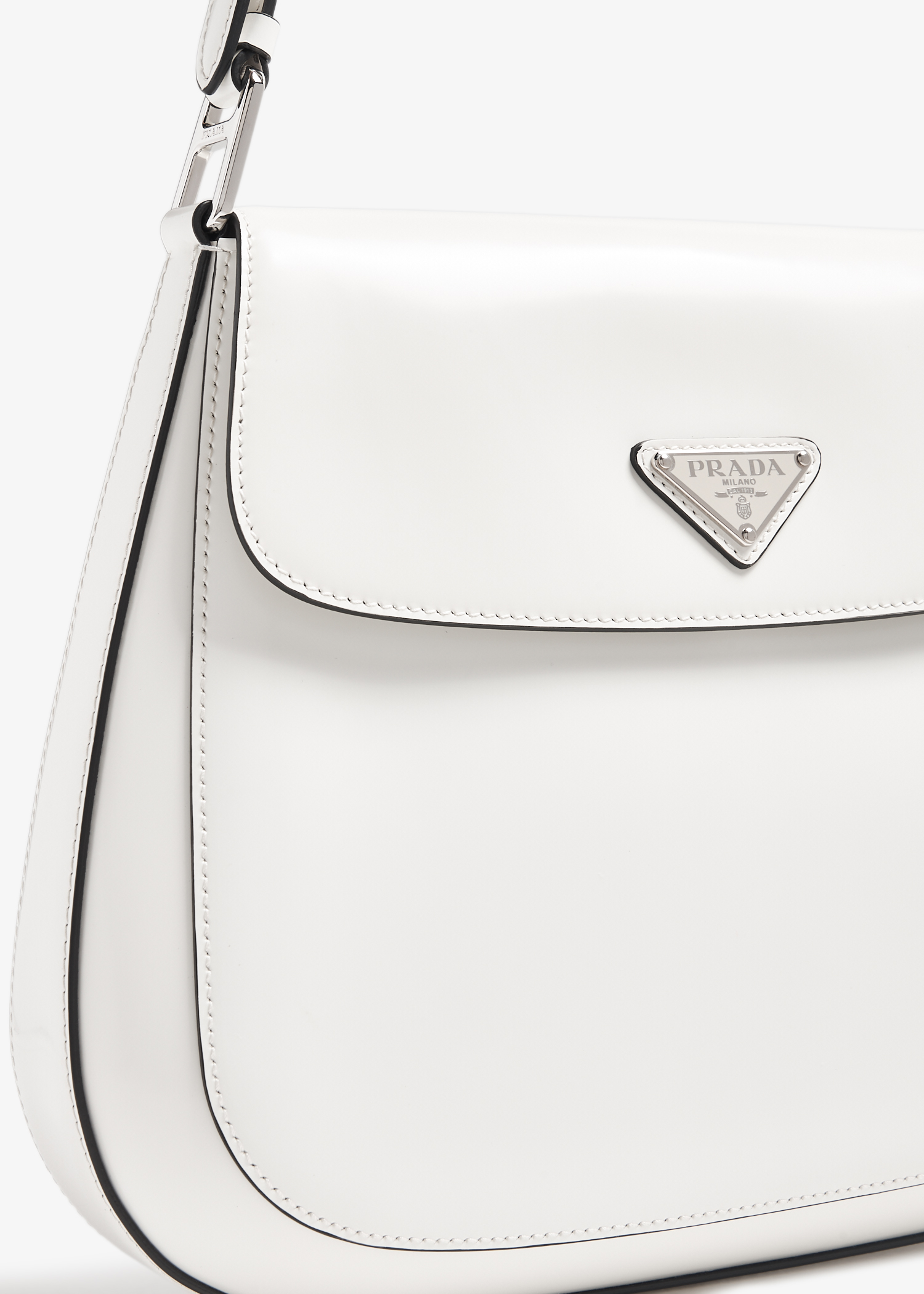 

Cleo flap shoulder bag, White