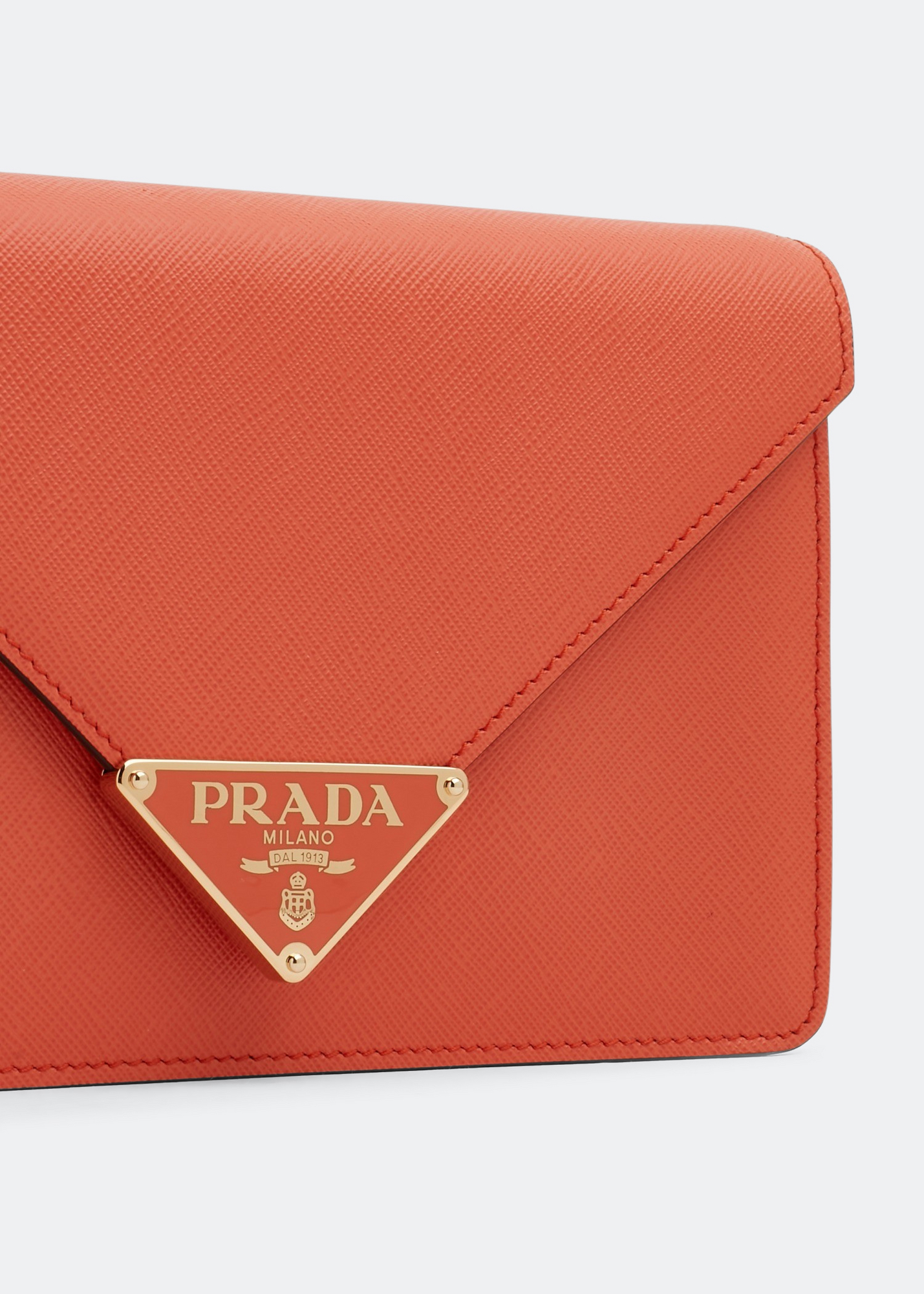 

Saffiano leather shoulder bag, Orange