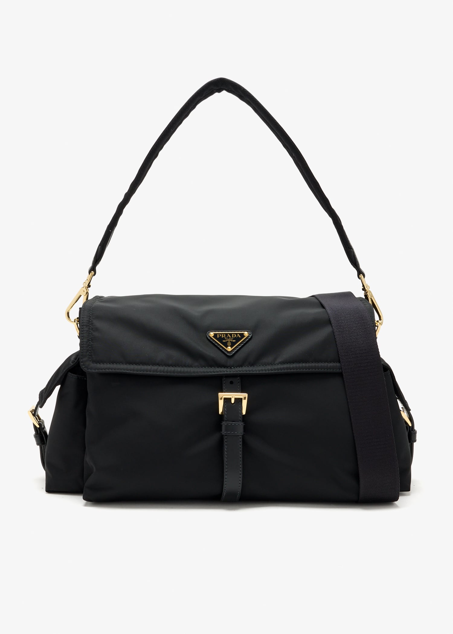 

Prada Explore large Re-Nylon shoulder bag, Black