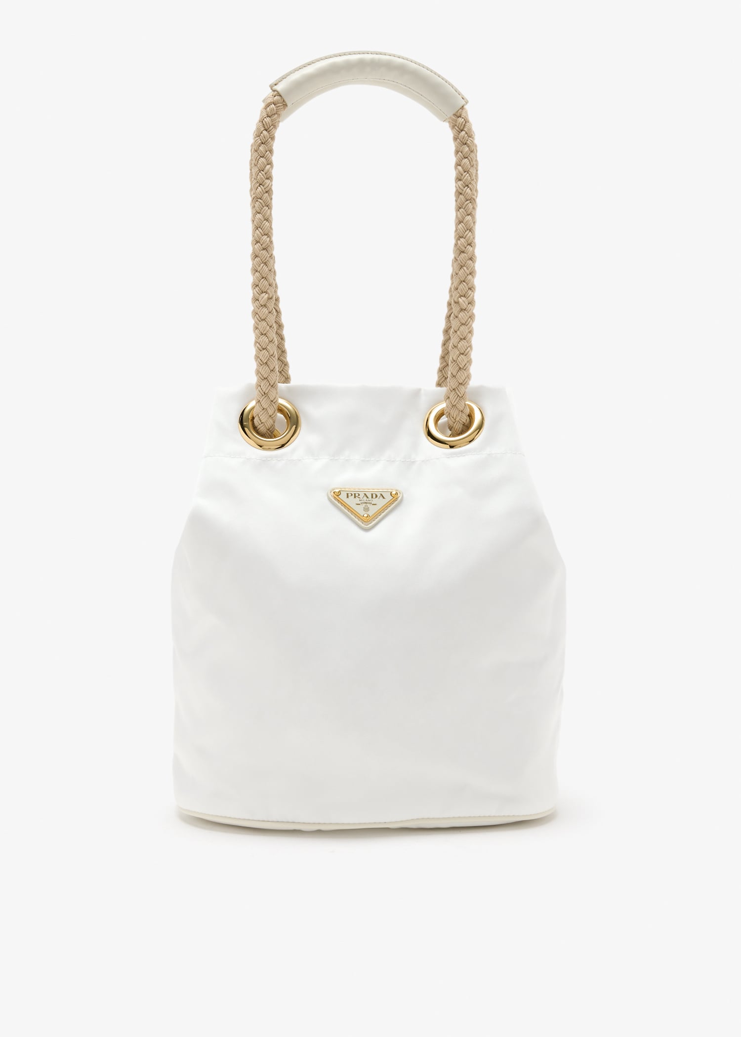 

Prada Mariner Re-Nylon small bucket bag, White
