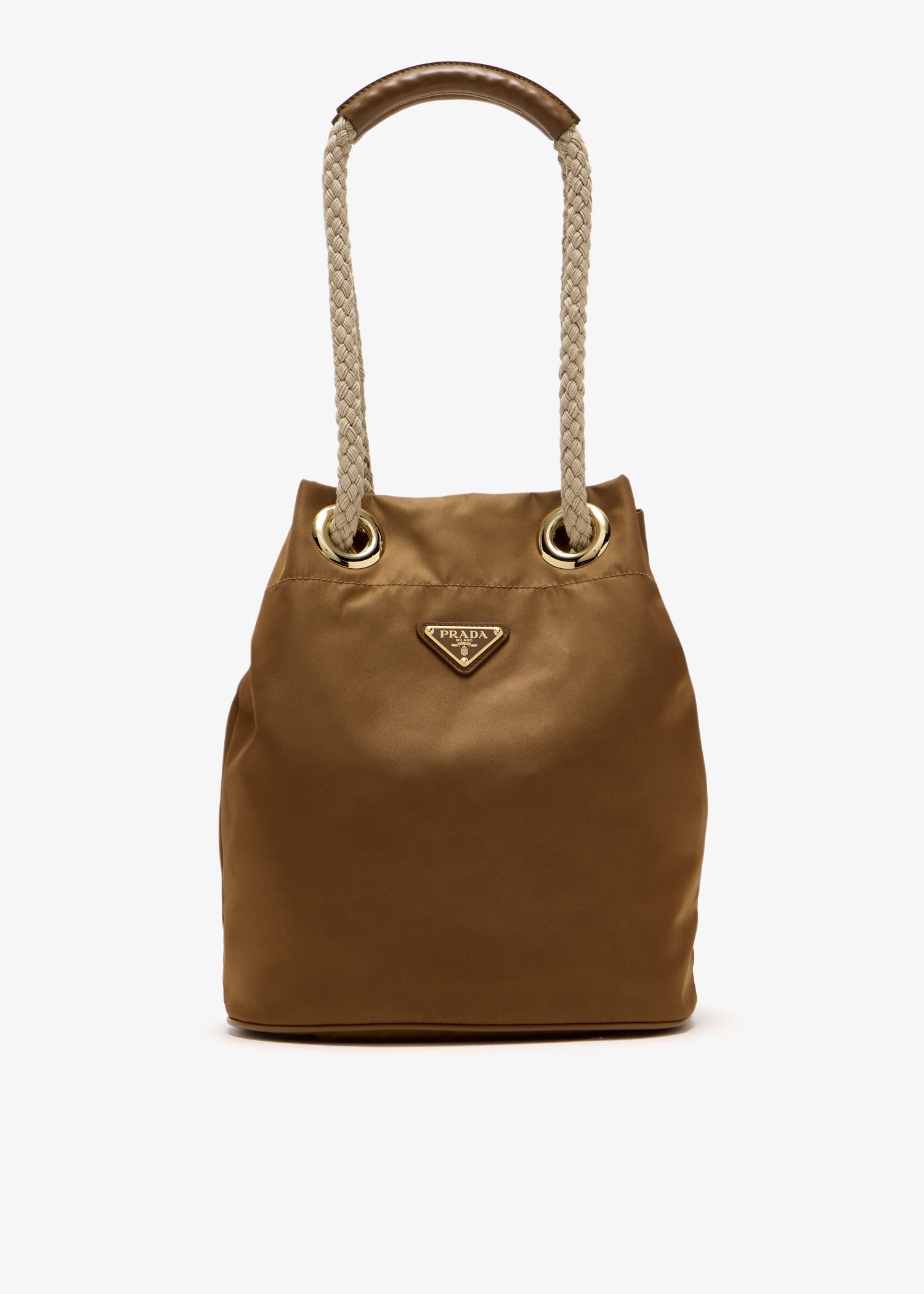 

Prada Mariner Re-Nylon small bucket bag, Brown