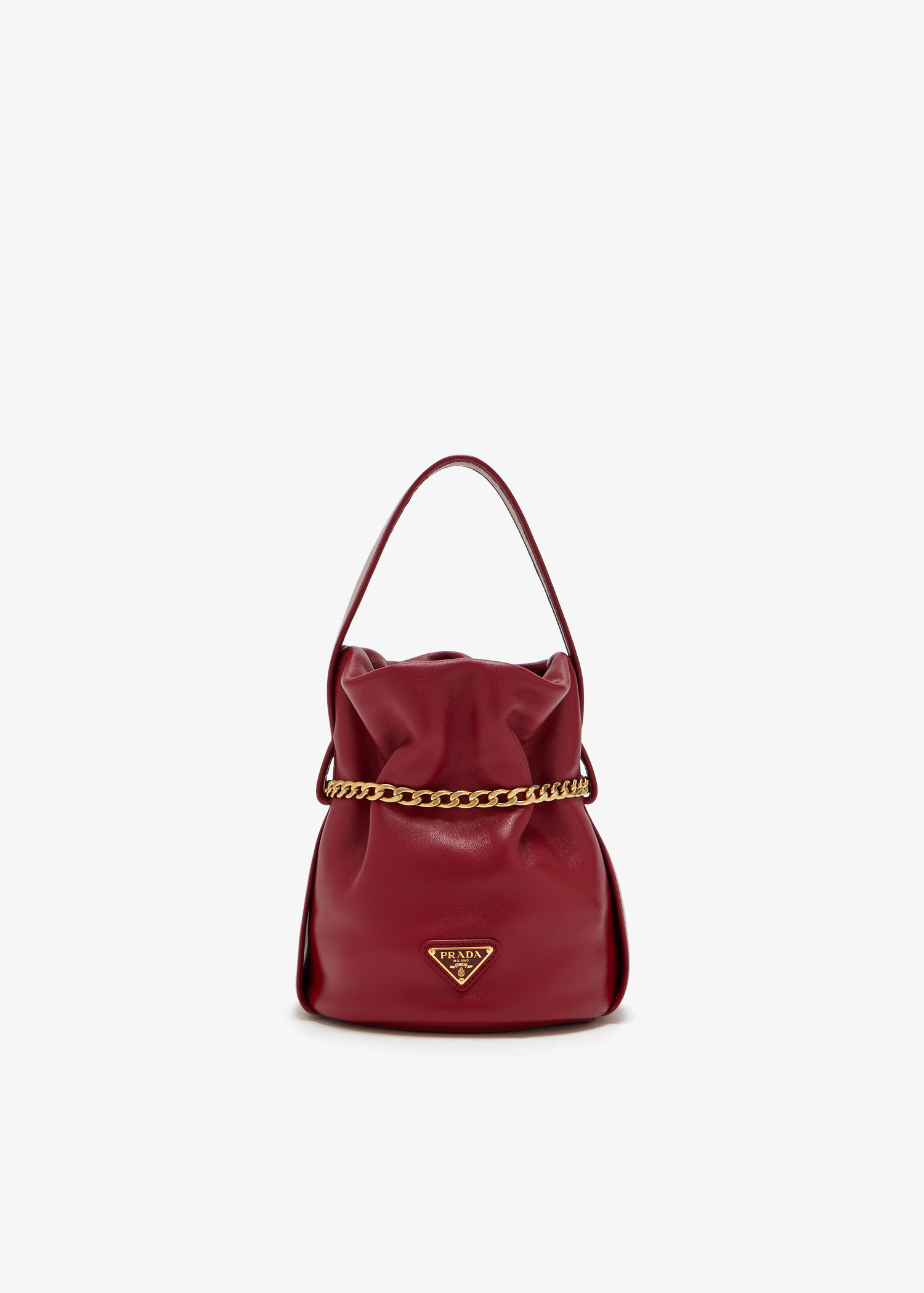 

Petit Sac Noir nappa leather mini bucket bag, Red