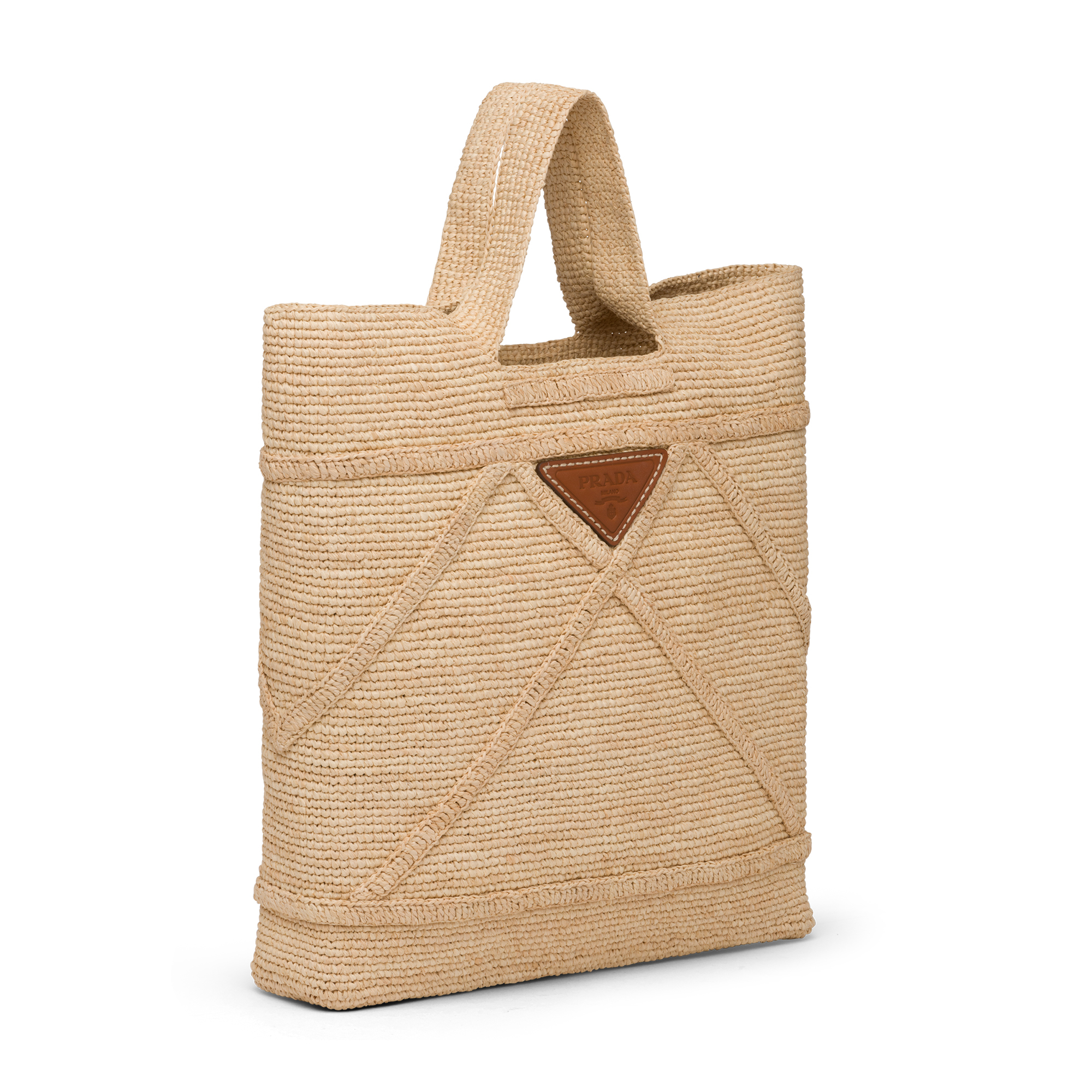 

Raffia handbag, Brown