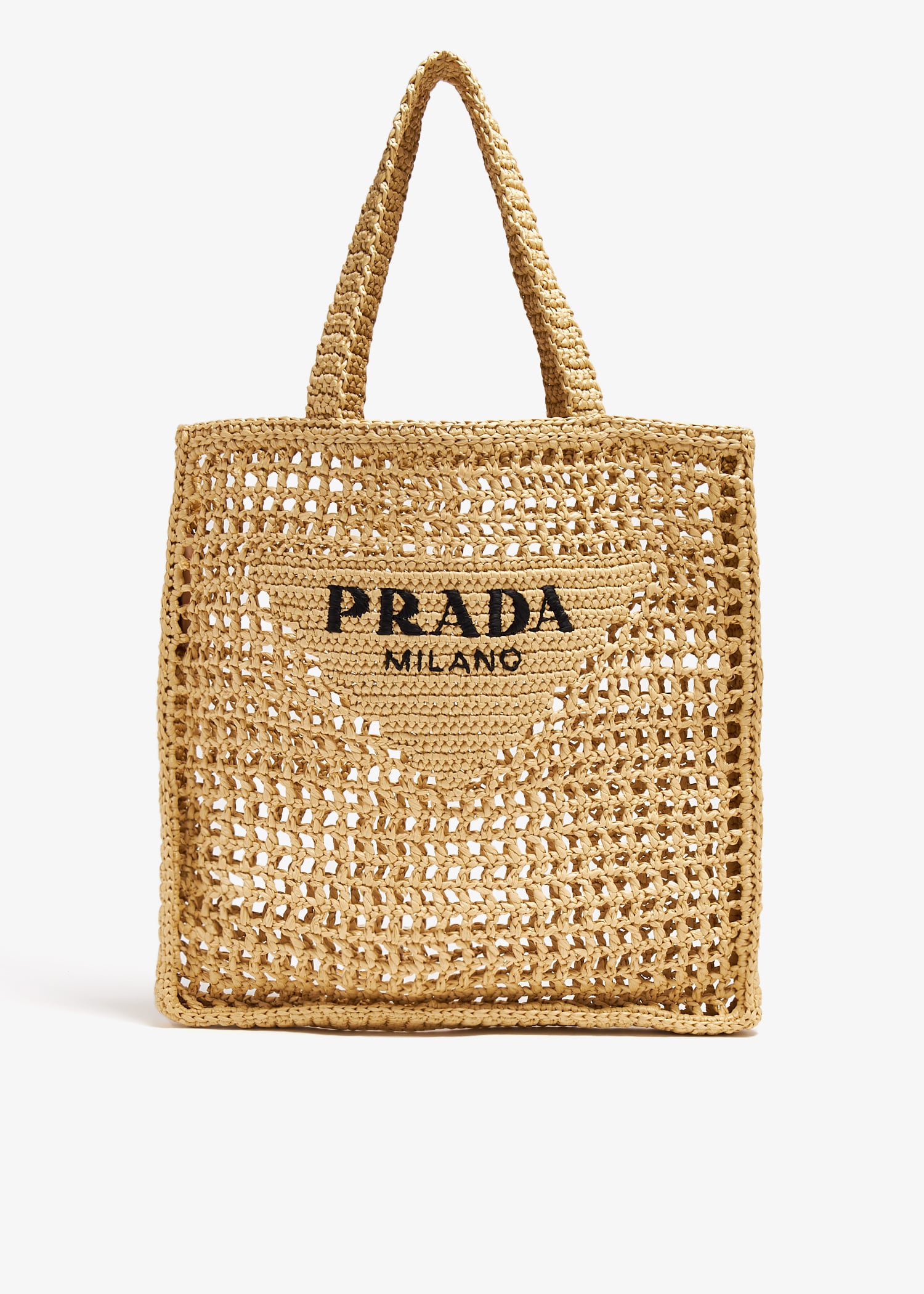 

Crochet tote bag, Beige