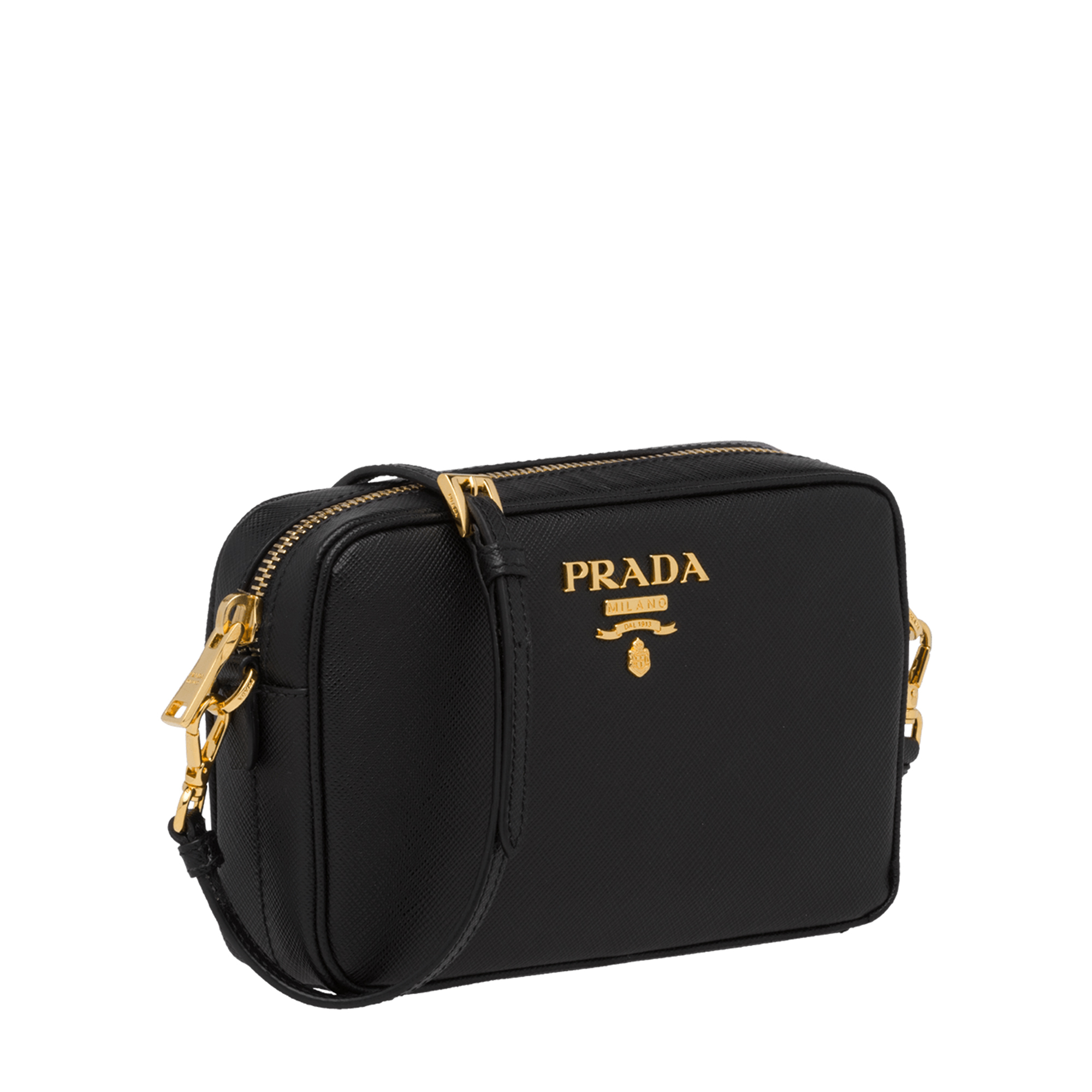 

Leather shoulder bag, Black