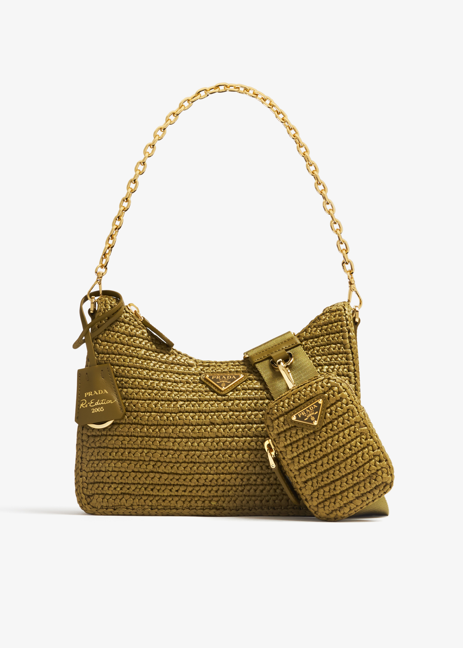 

Re-Edition 2005 crochet bag, Green