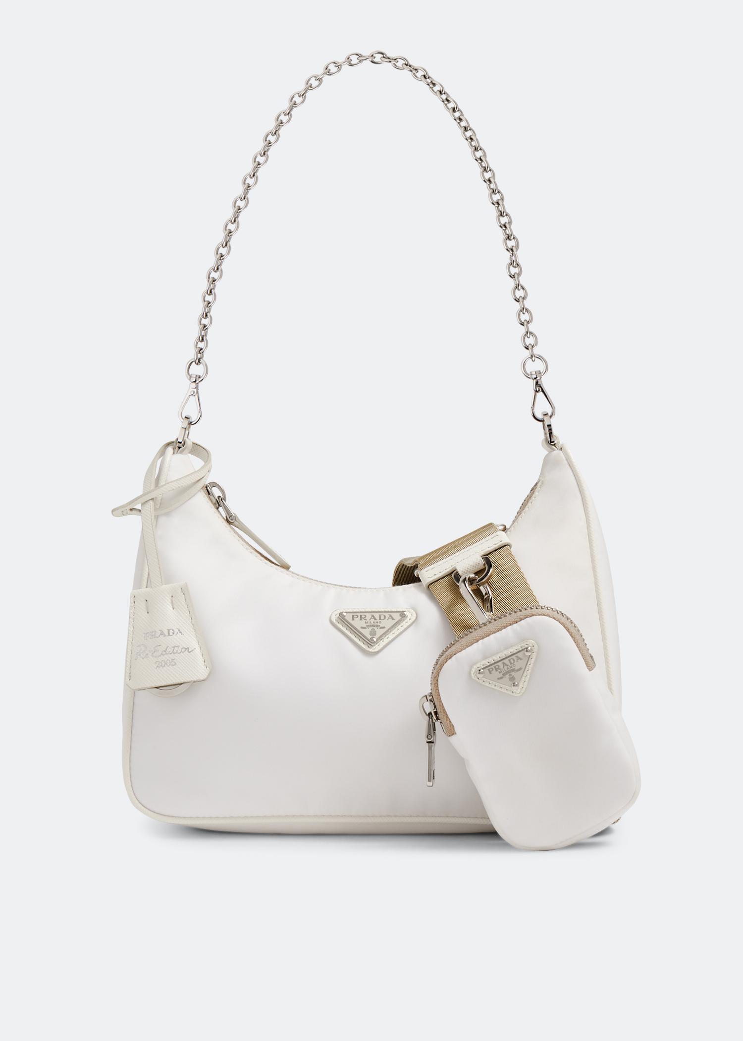 Prada Re-Edition 2005 Re-Nylon mini bag for Women - White in KSA