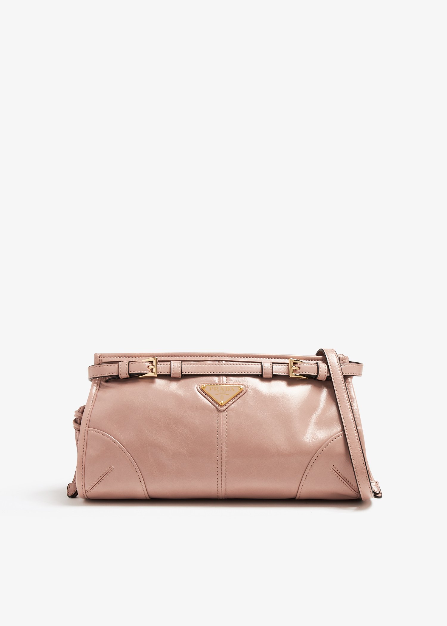 

Prada Bonnie small leather shoulder bag, Pink