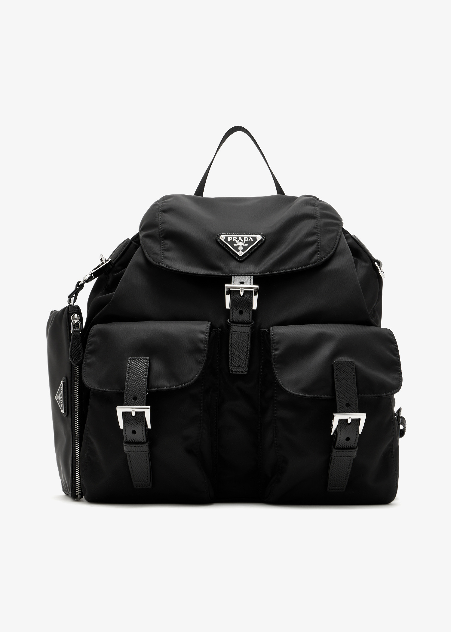 

Medium Re-Nylon backpack, Black