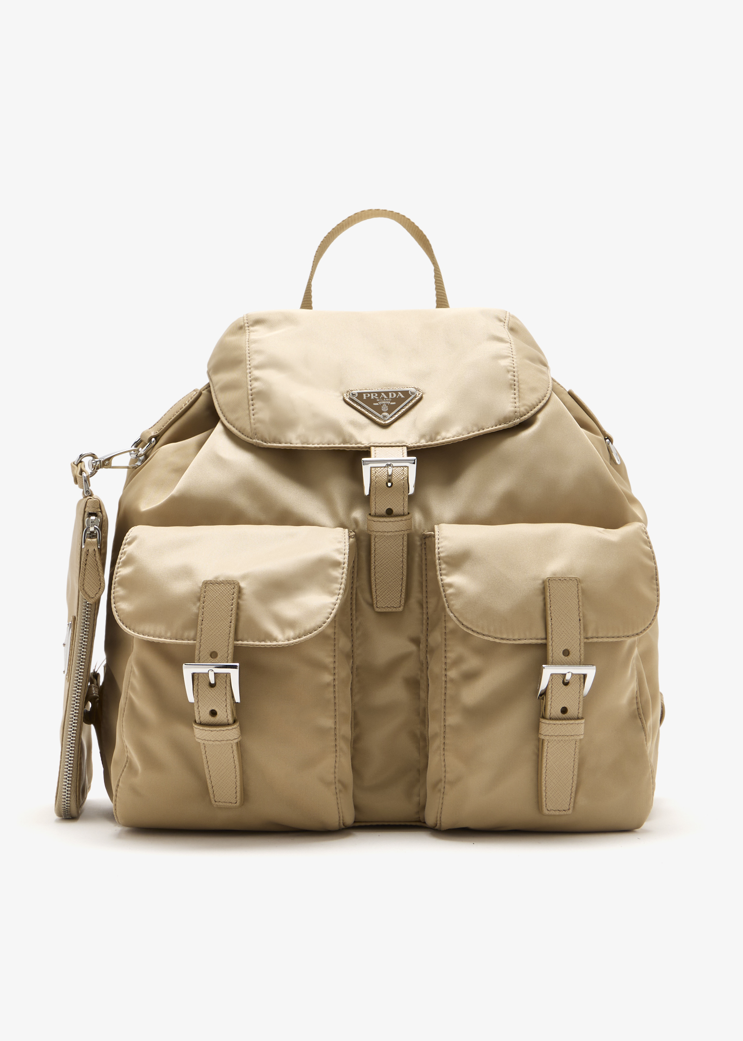 

Medium Re-Nylon backpack, Brown