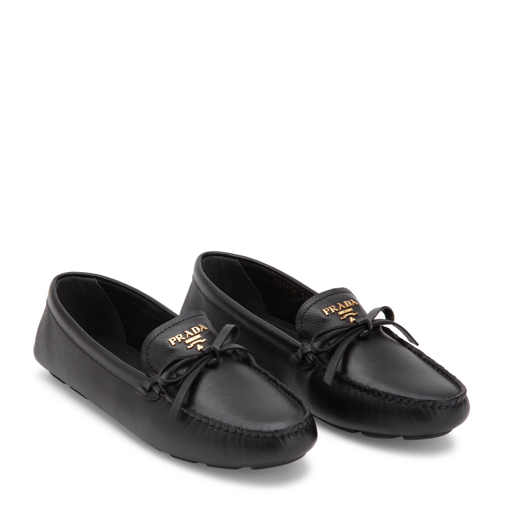 

Saffiano leather loafers, Black