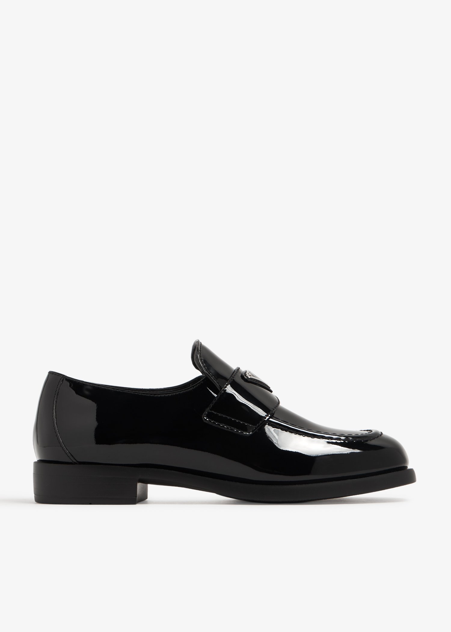 

Patent-leather loafers, Black