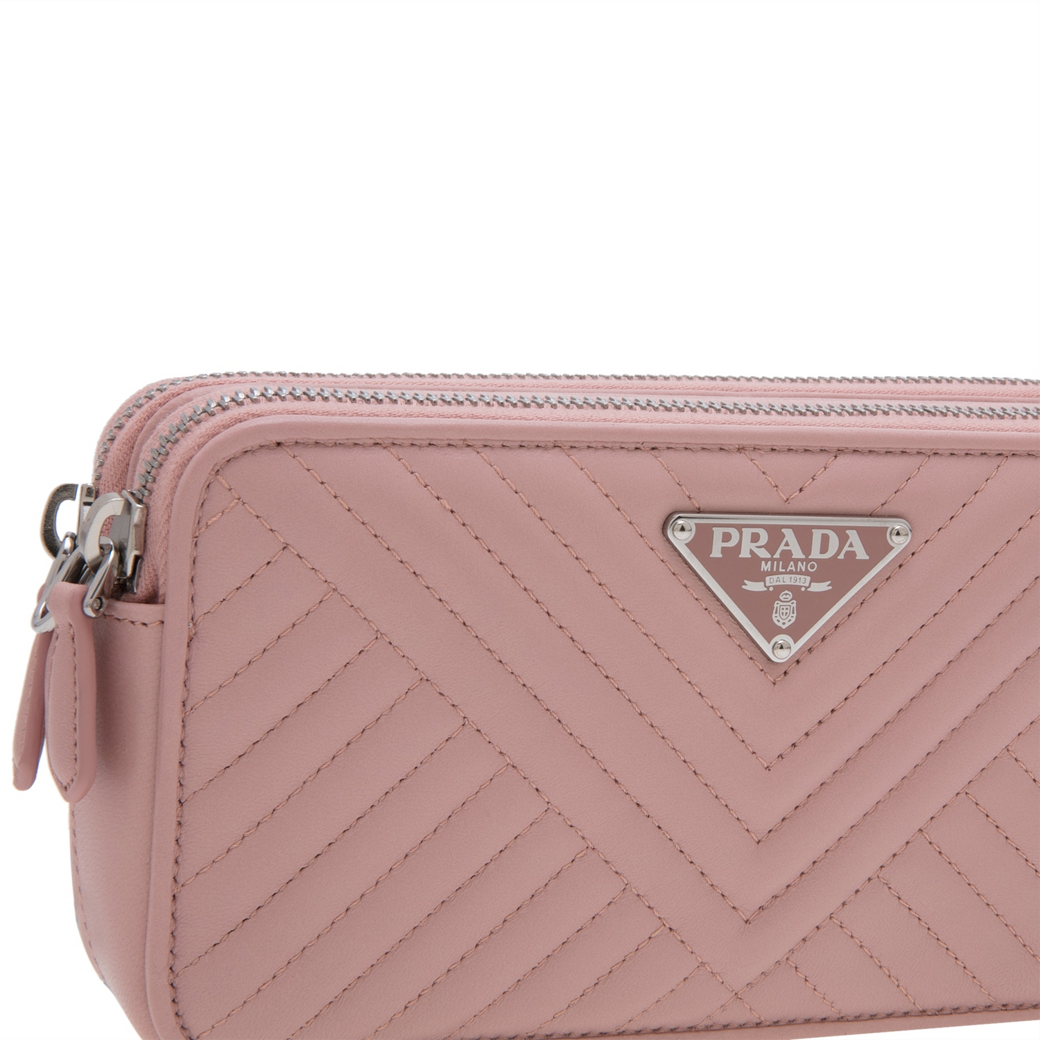 

Nappa leather mini shoulder bag, Pink