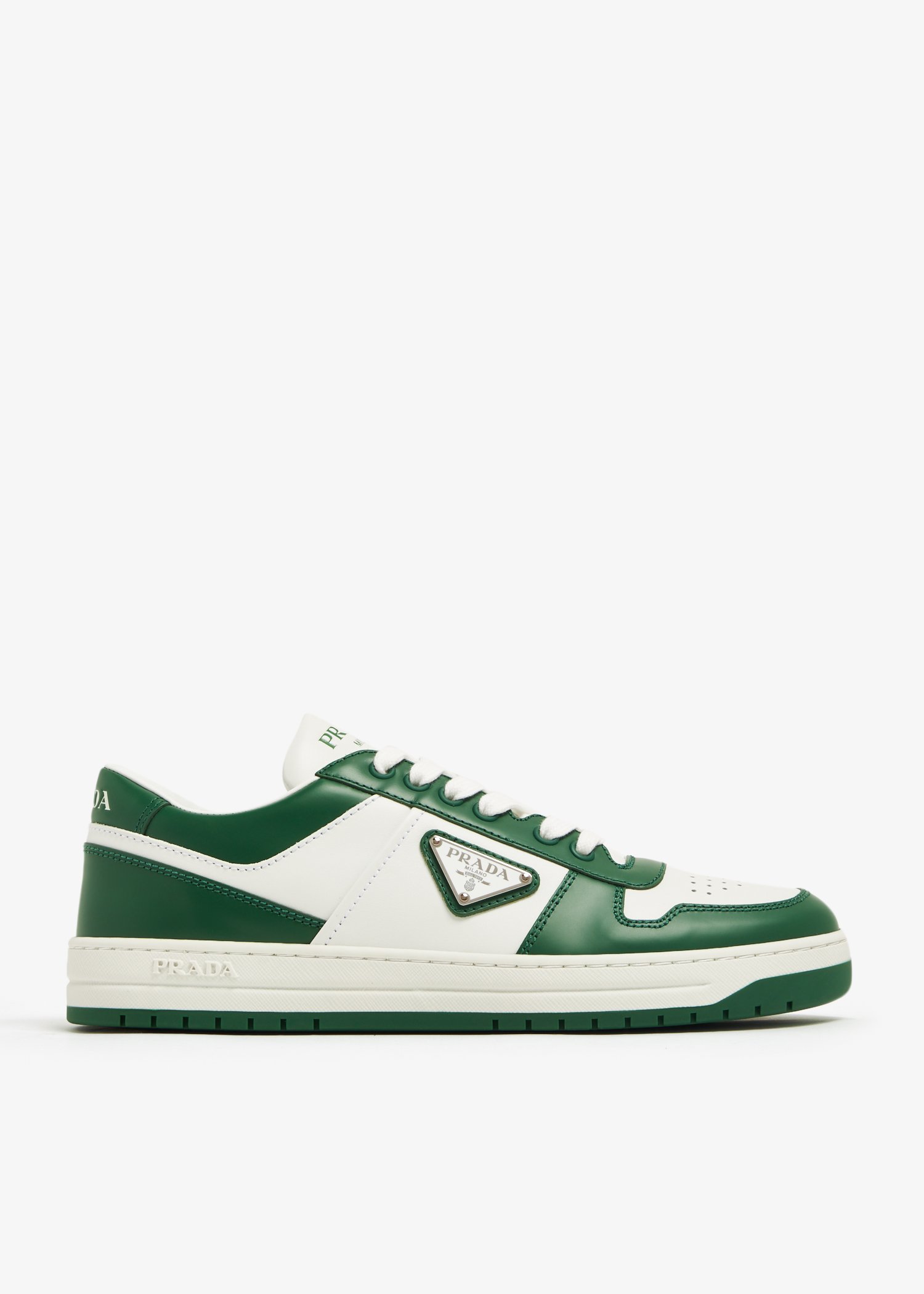 

Downtown perforated leather sneakers, Green