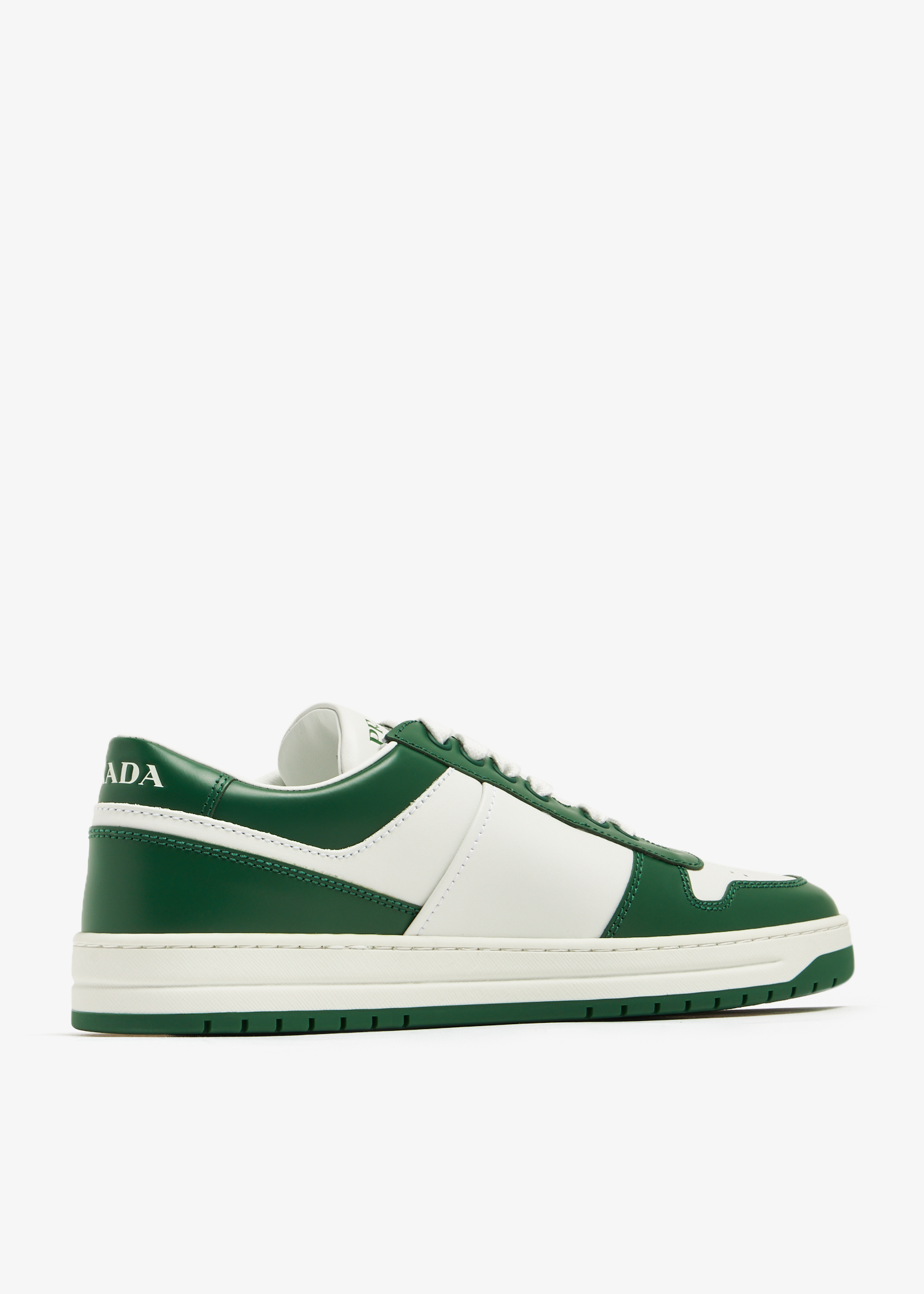 Prada Downtown perforated leather sneakers for Women - Green