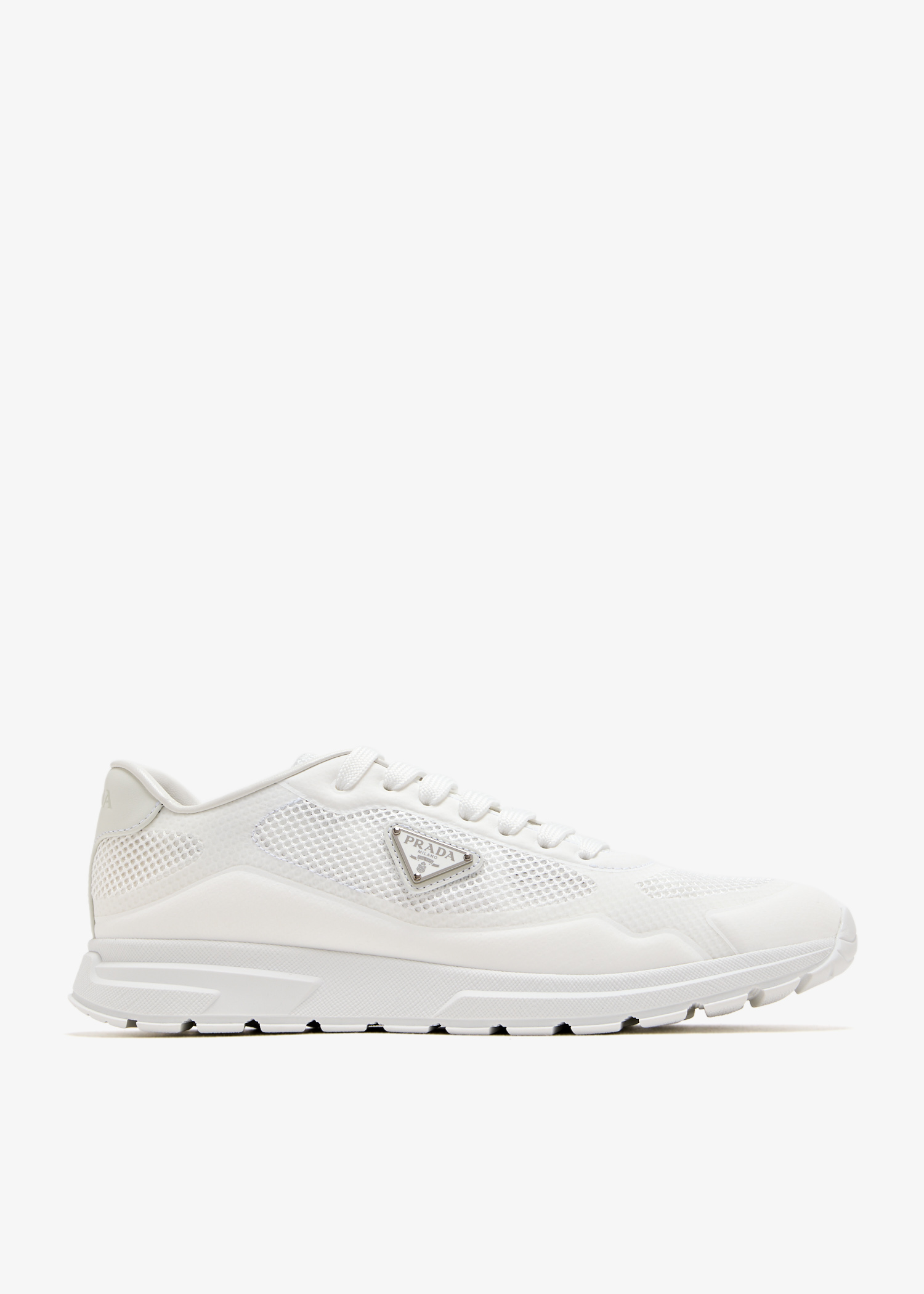 

Prax 2.0 fabric and mesh sneakers, White