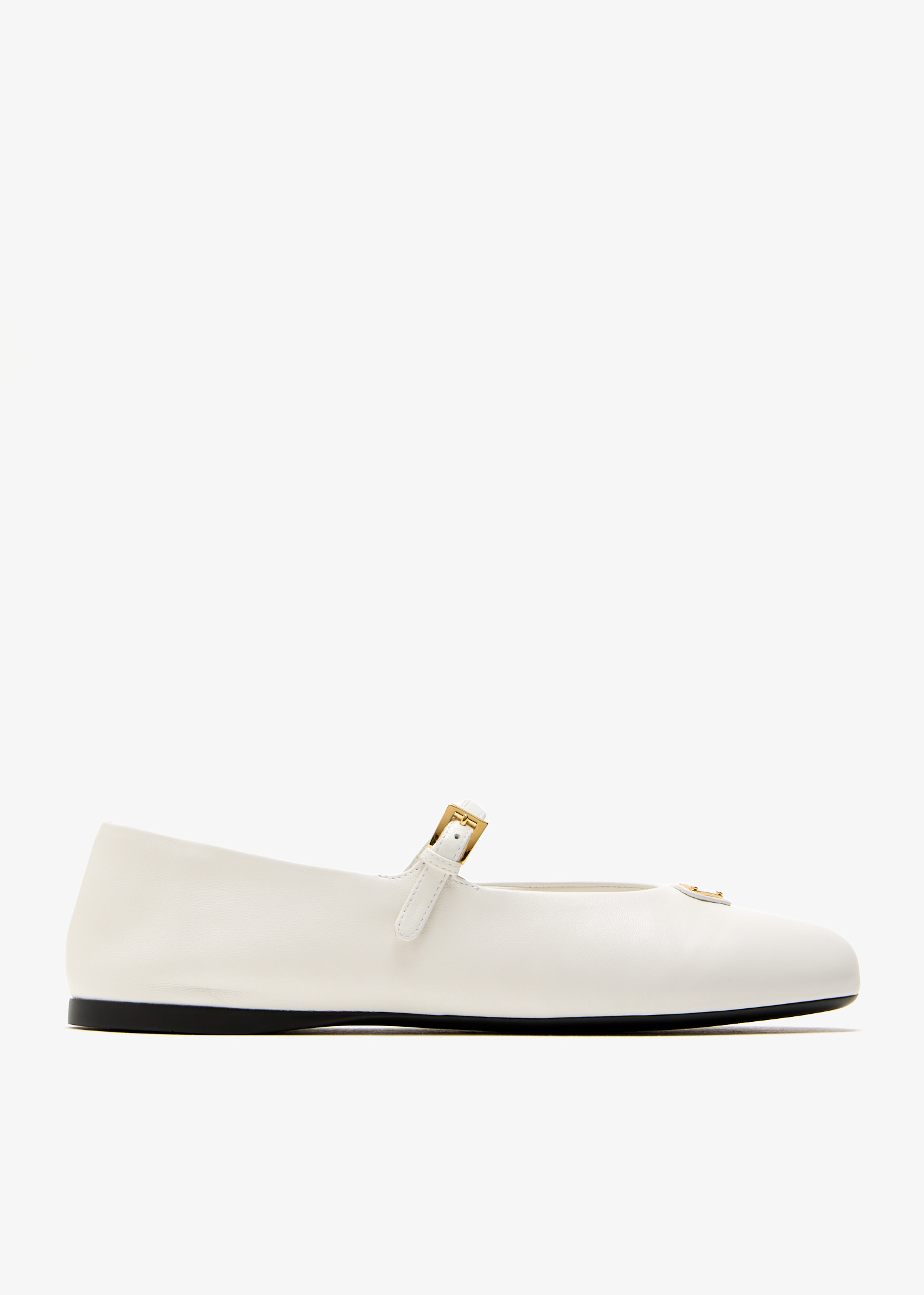 

Nappa leather ballerinas, White