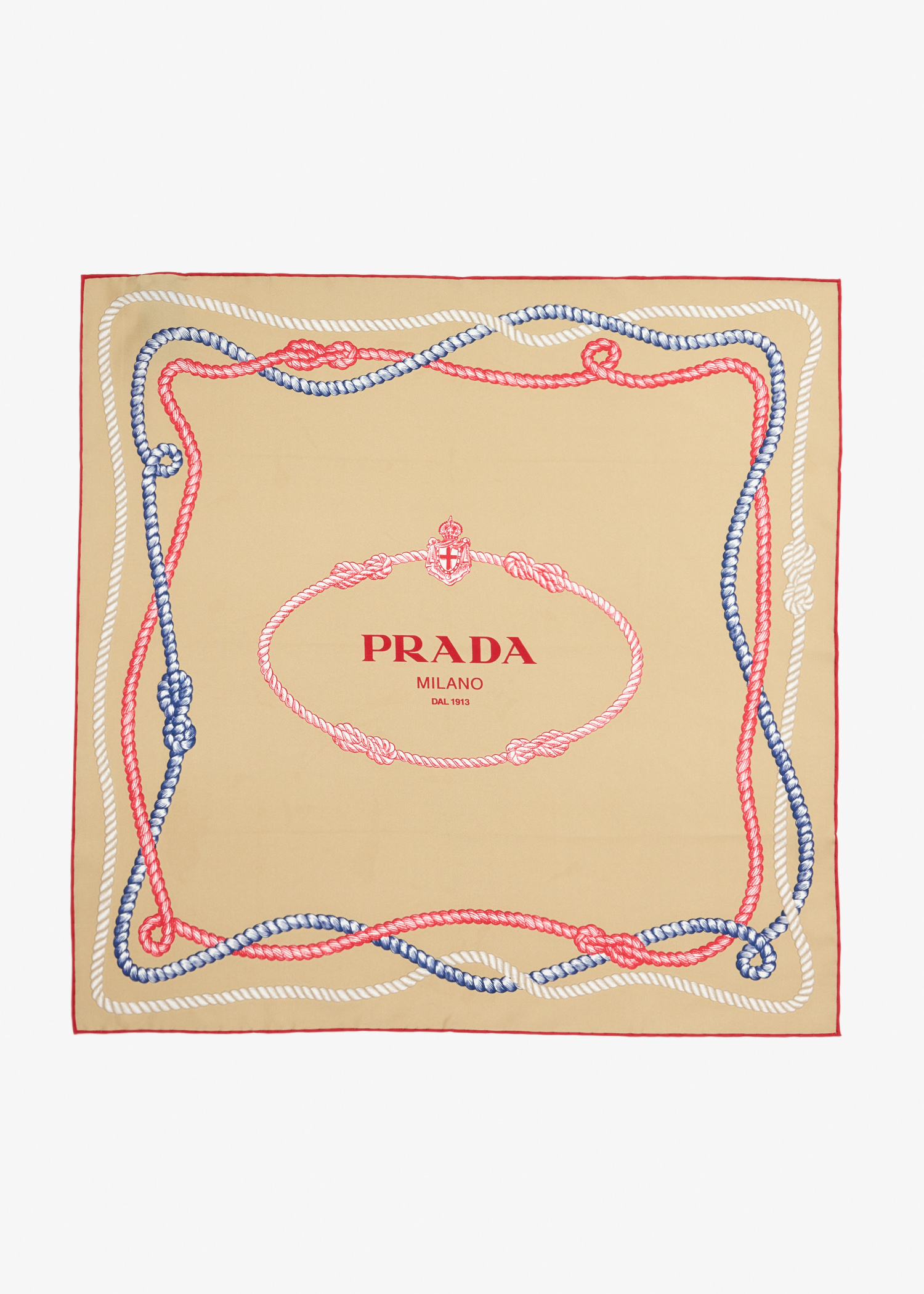 

Silk twill scarf, Printed