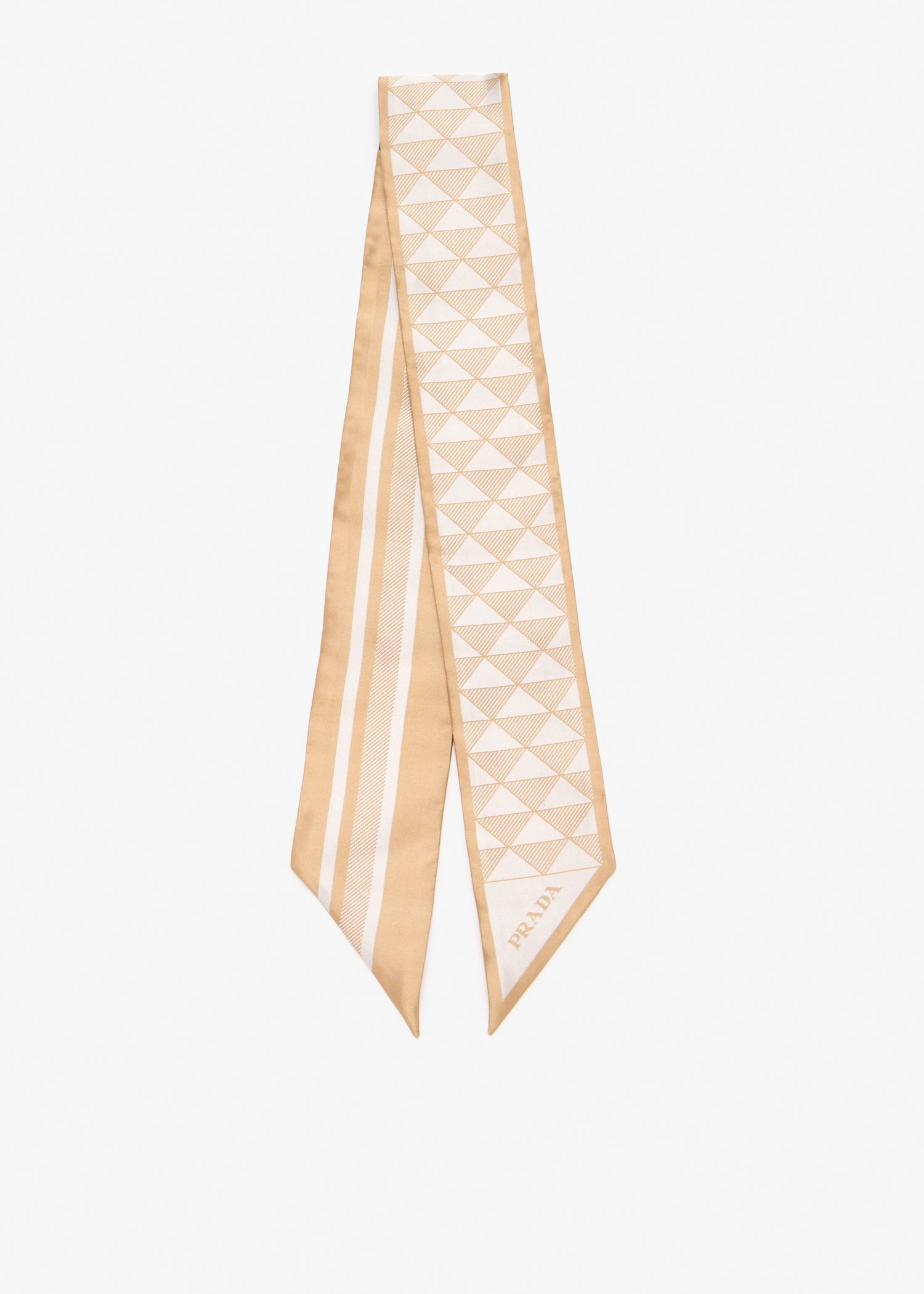 

Jacquard silk tie, Beige