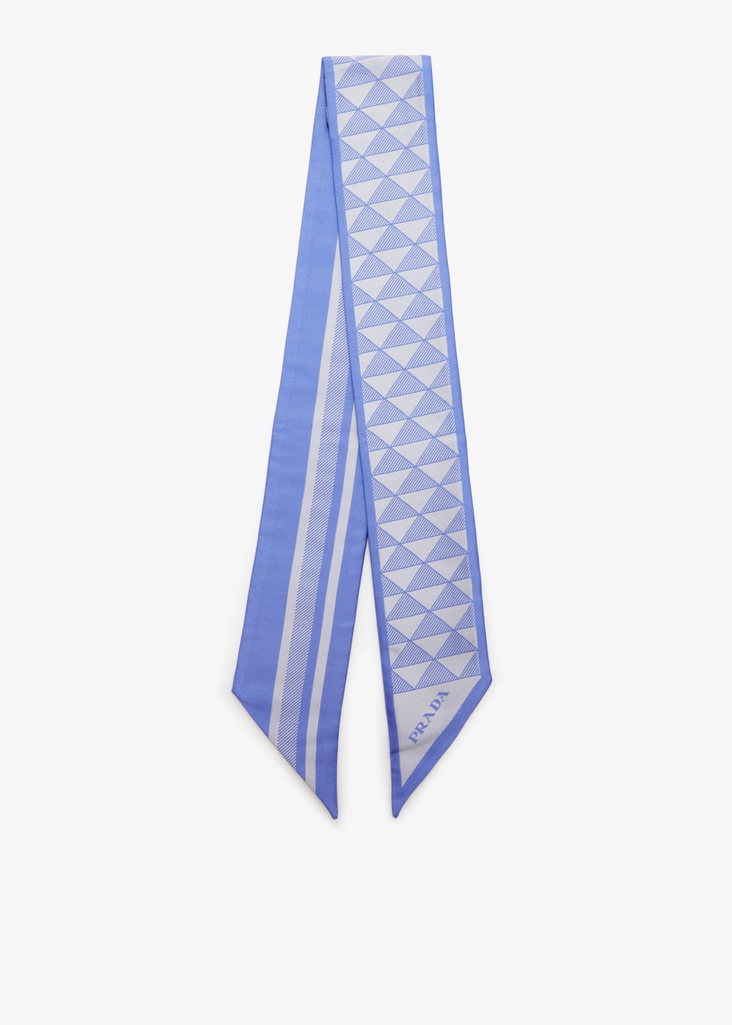 

Printed silk skinny scarf