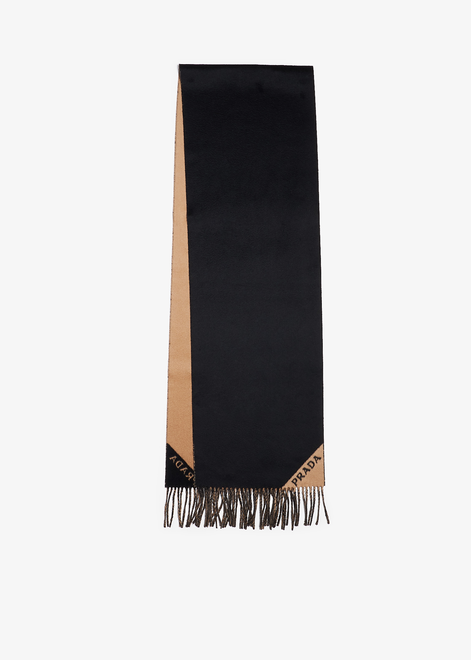 Shop Prada Re-Nylon Gabardine And Wool Scarf | Saks Fifth Avenue