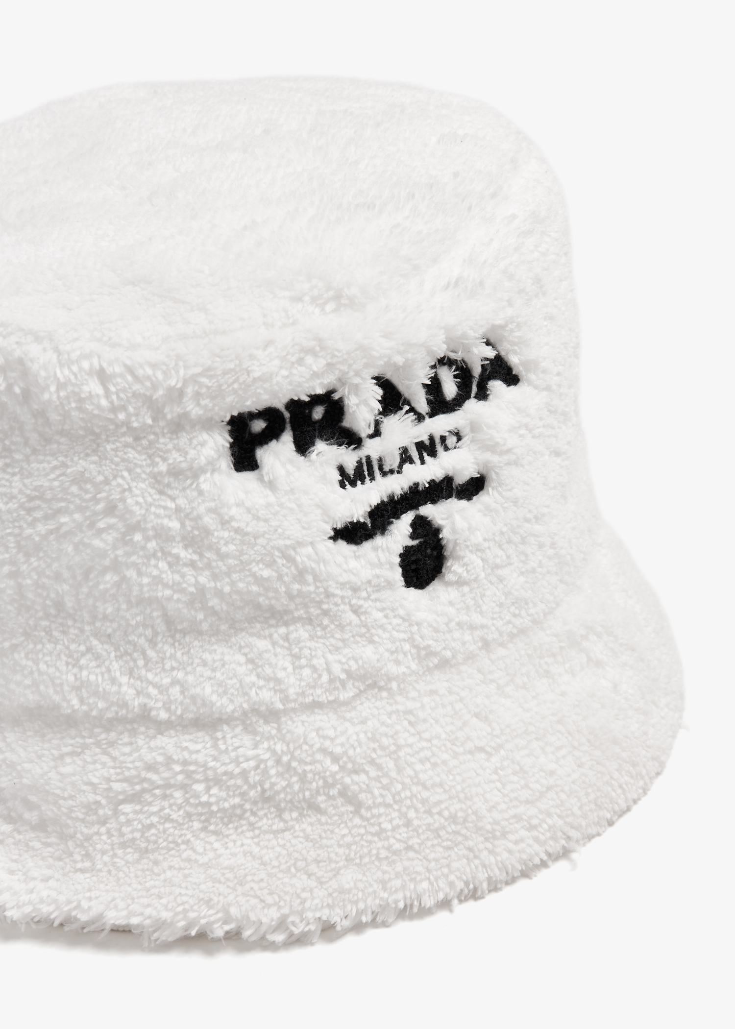 

Terrycloth bucket hat, White