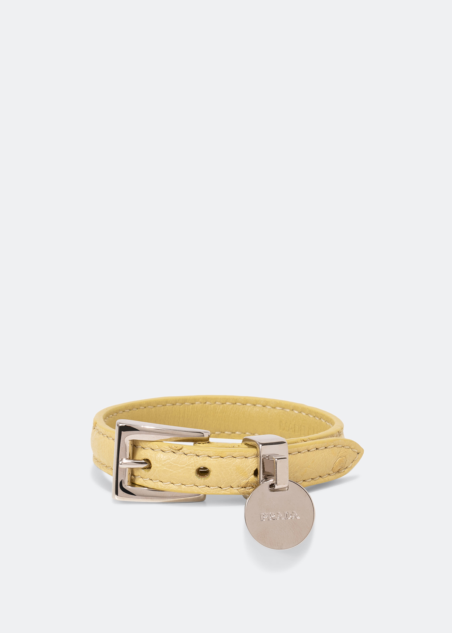 

Saffiano leather bracelet, Yellow