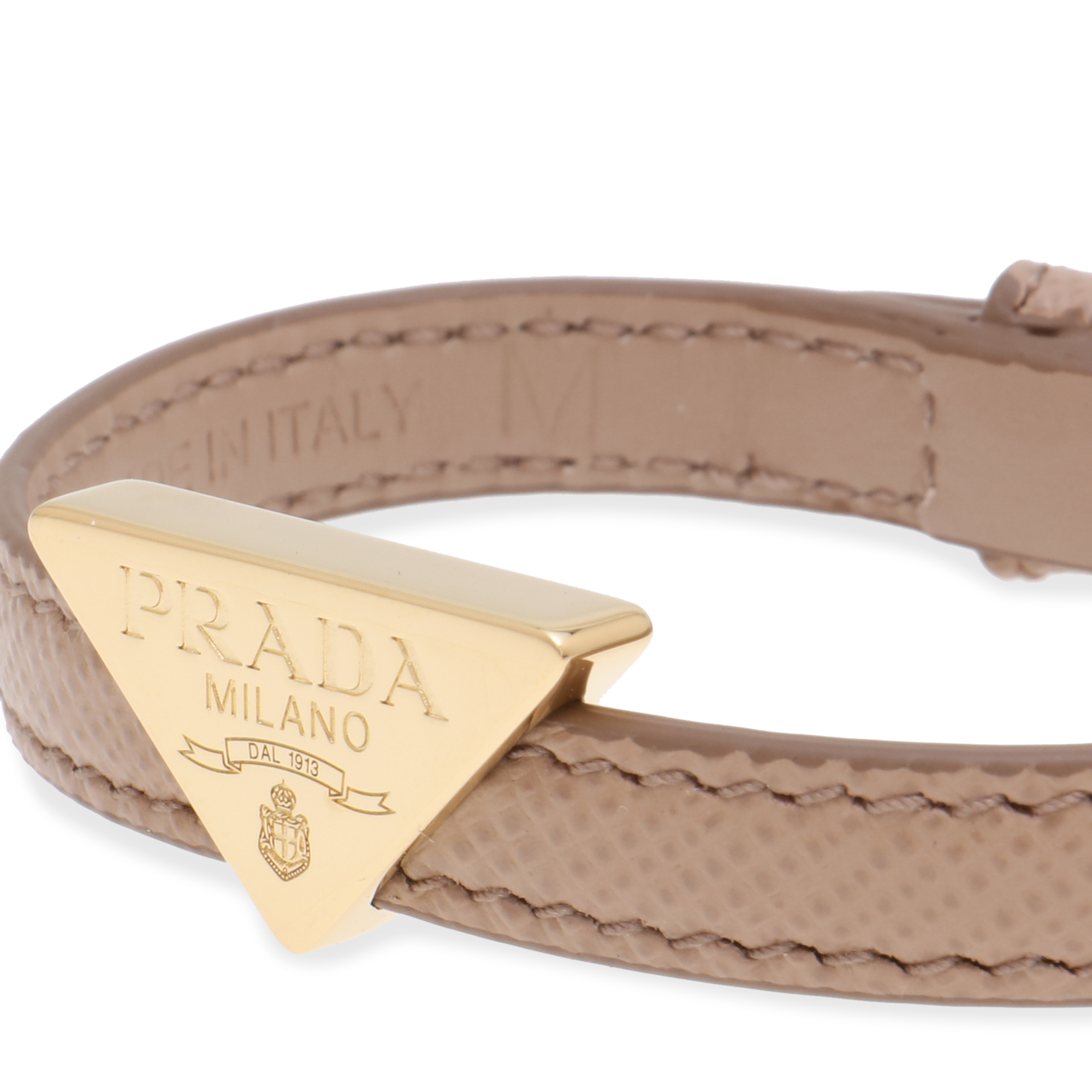 

Saffiano leather bracelet, Brown