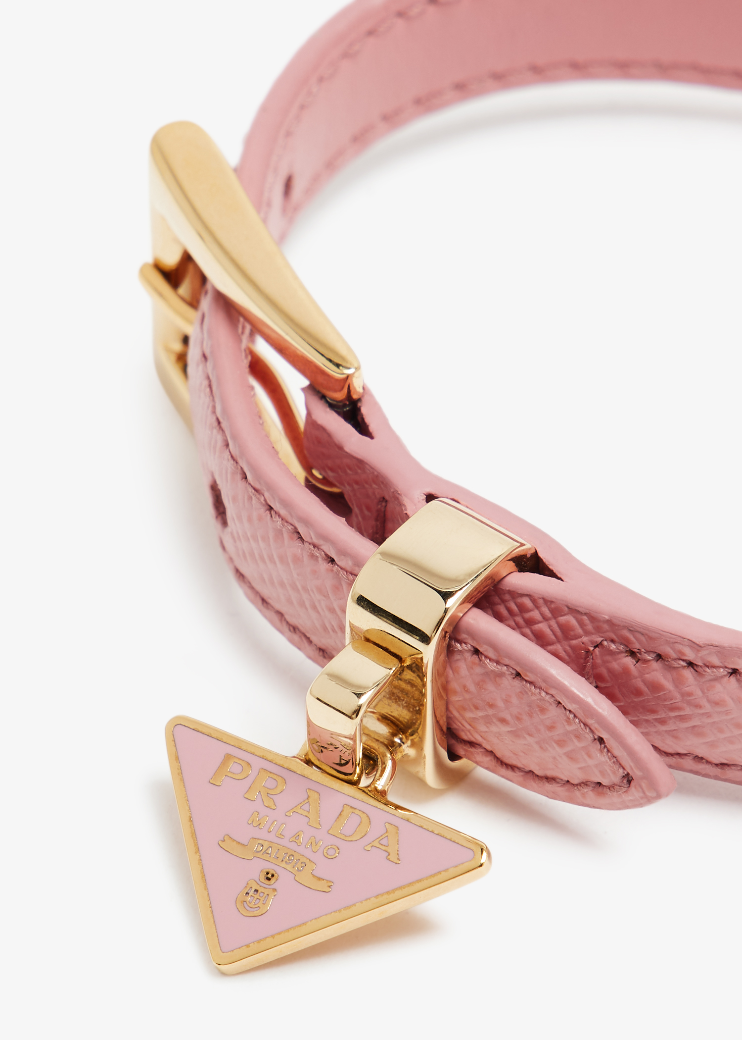 

Saffiano leather bracelet, Pink
