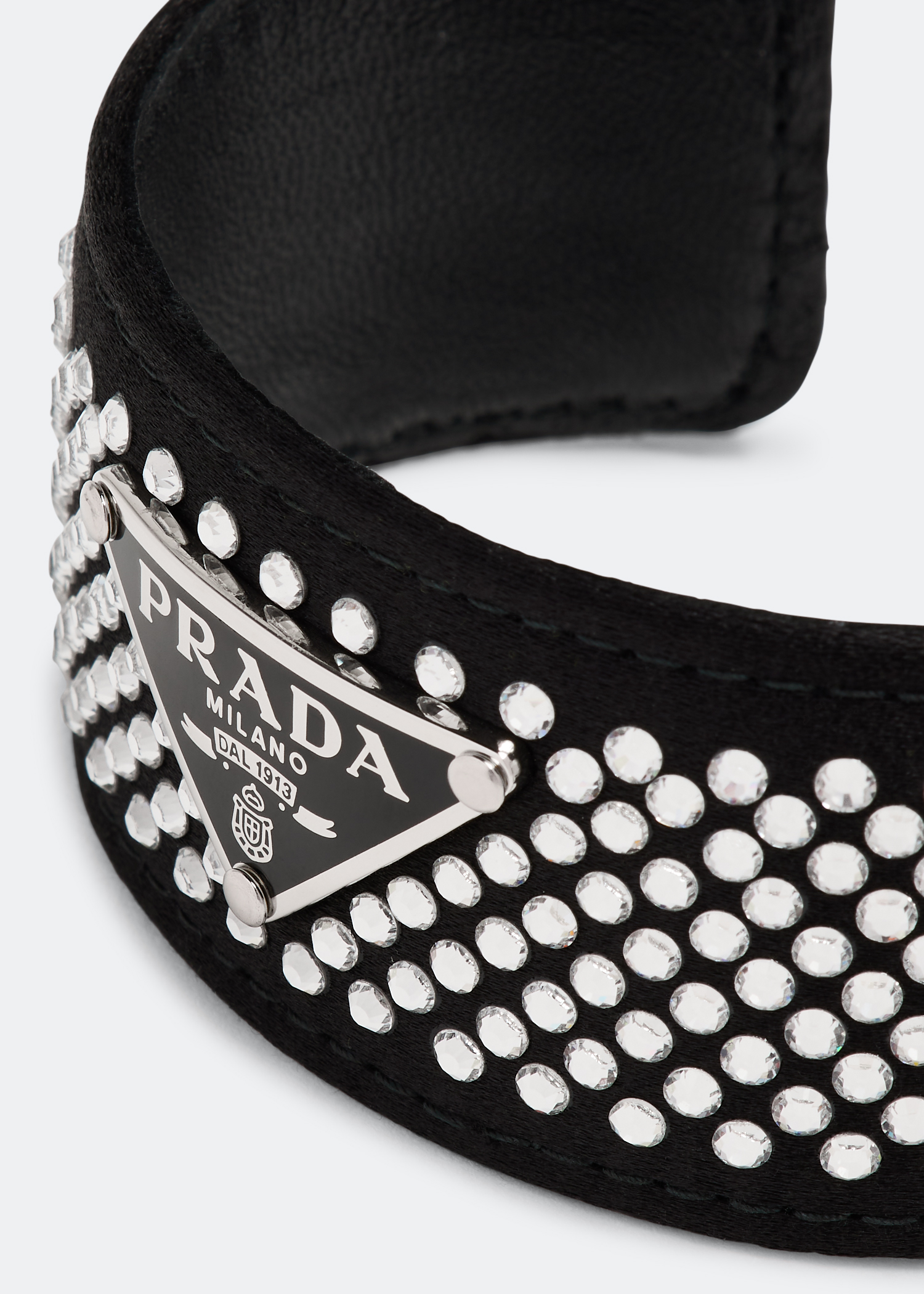 

Silk-satin bracelet, Black