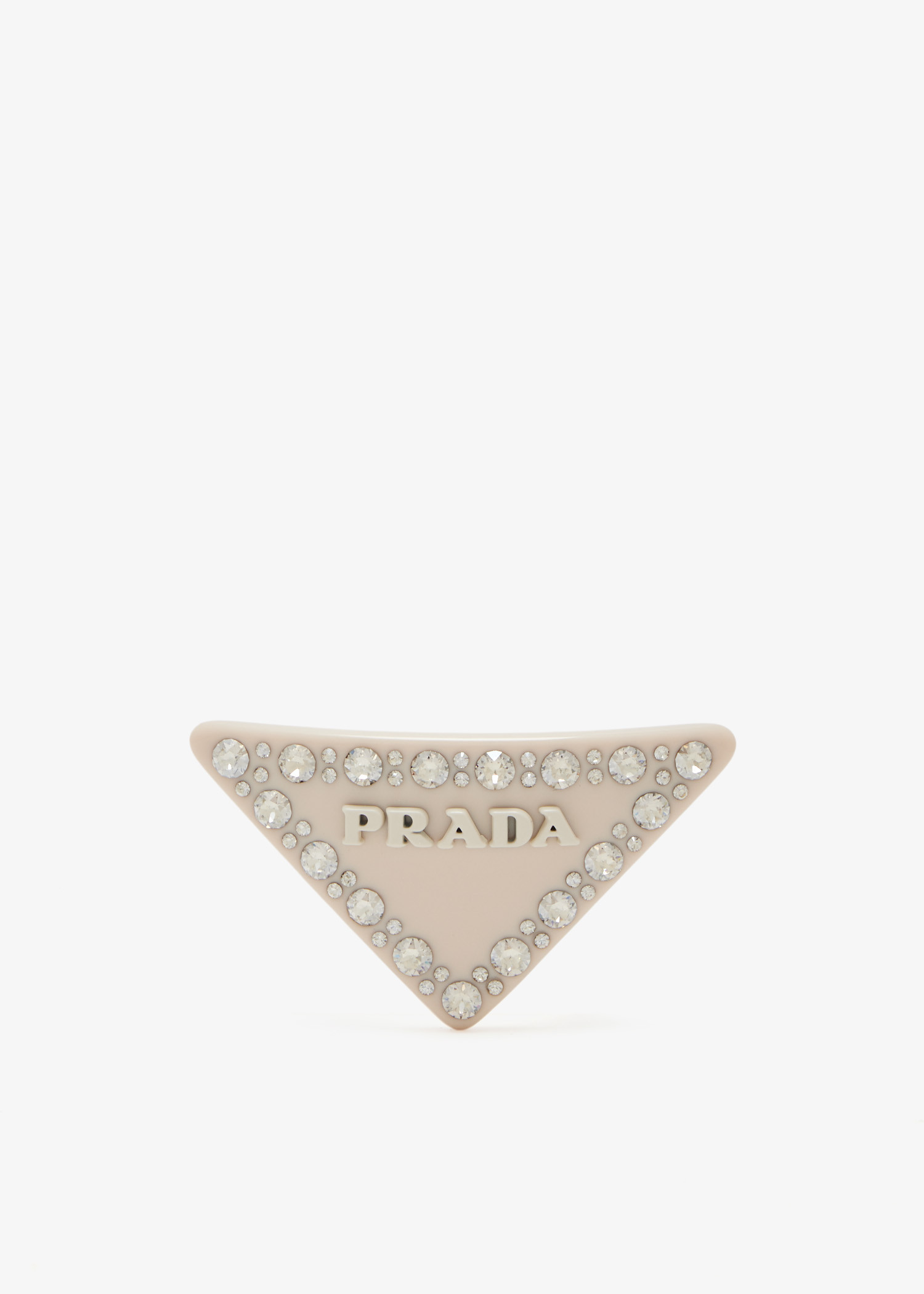 

Plexiglass hair clip, Cream