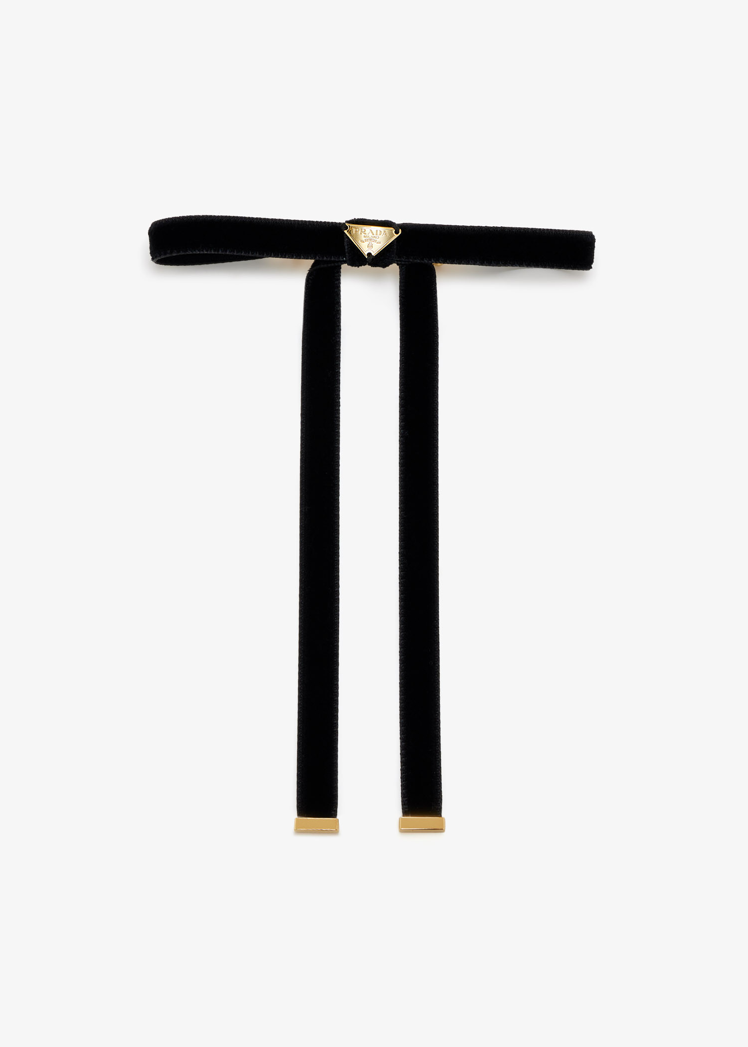 

Velvet hair clip, Black