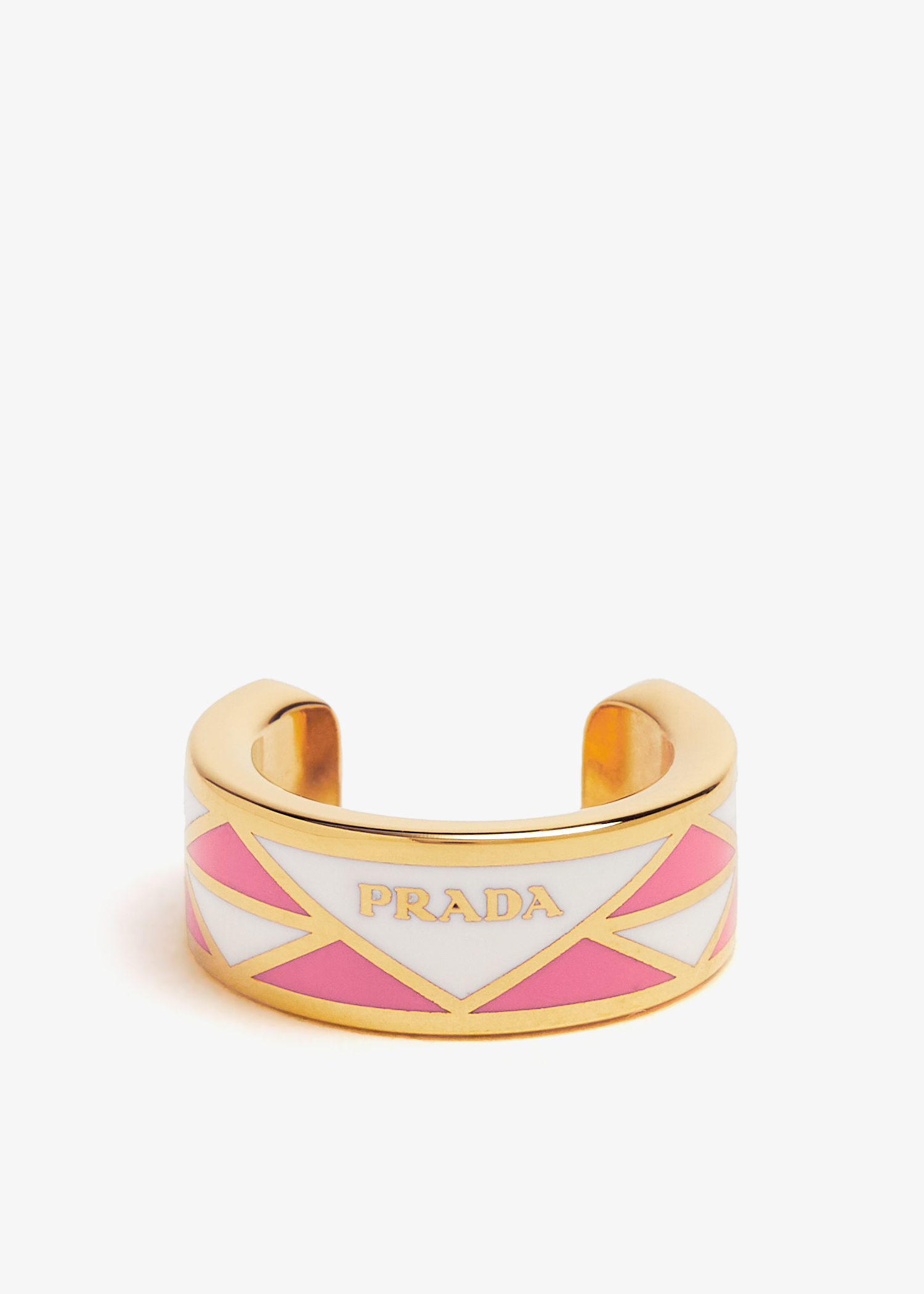 

Enameled metal earcuff, Gold