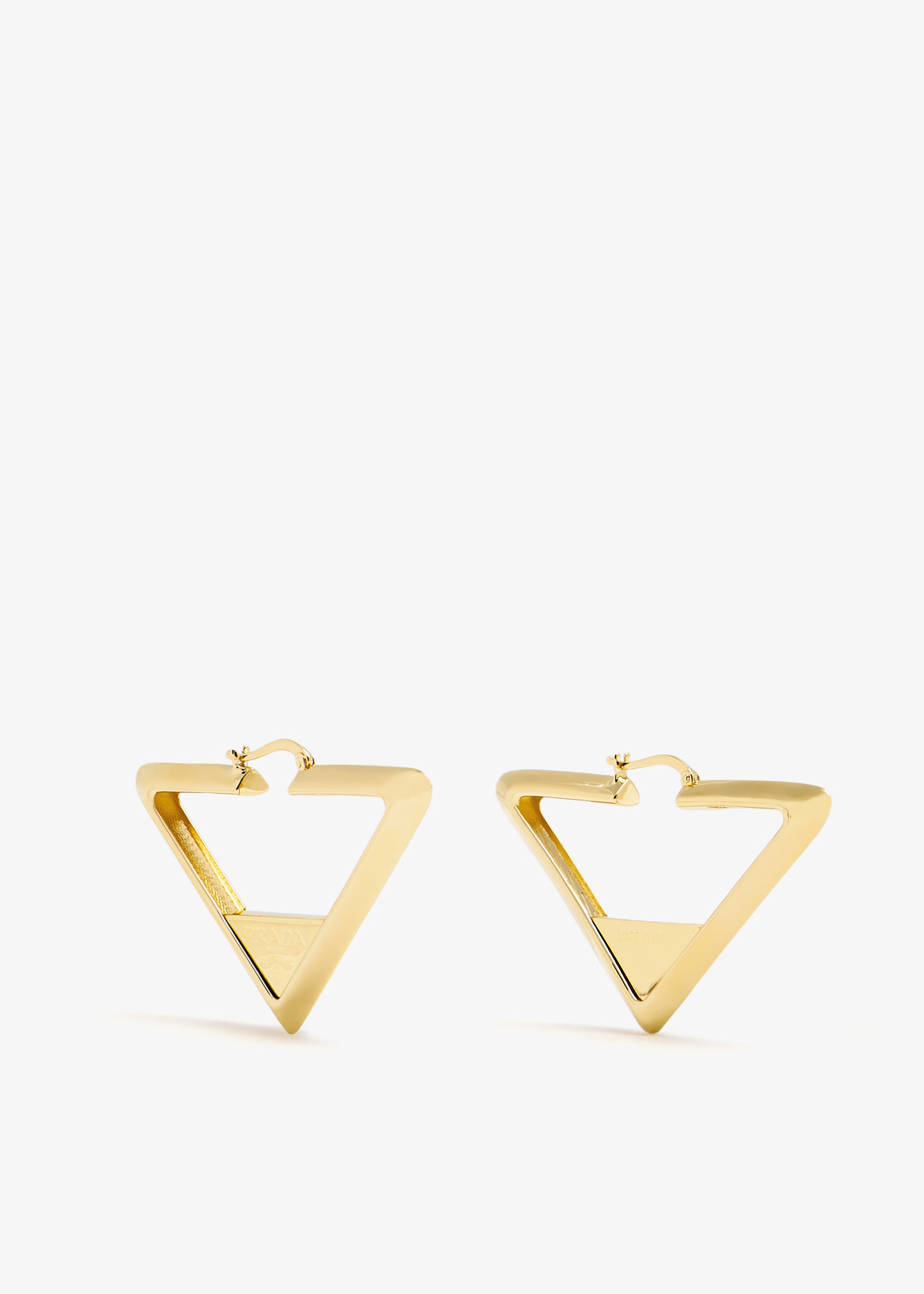 

Metal earrings, Gold