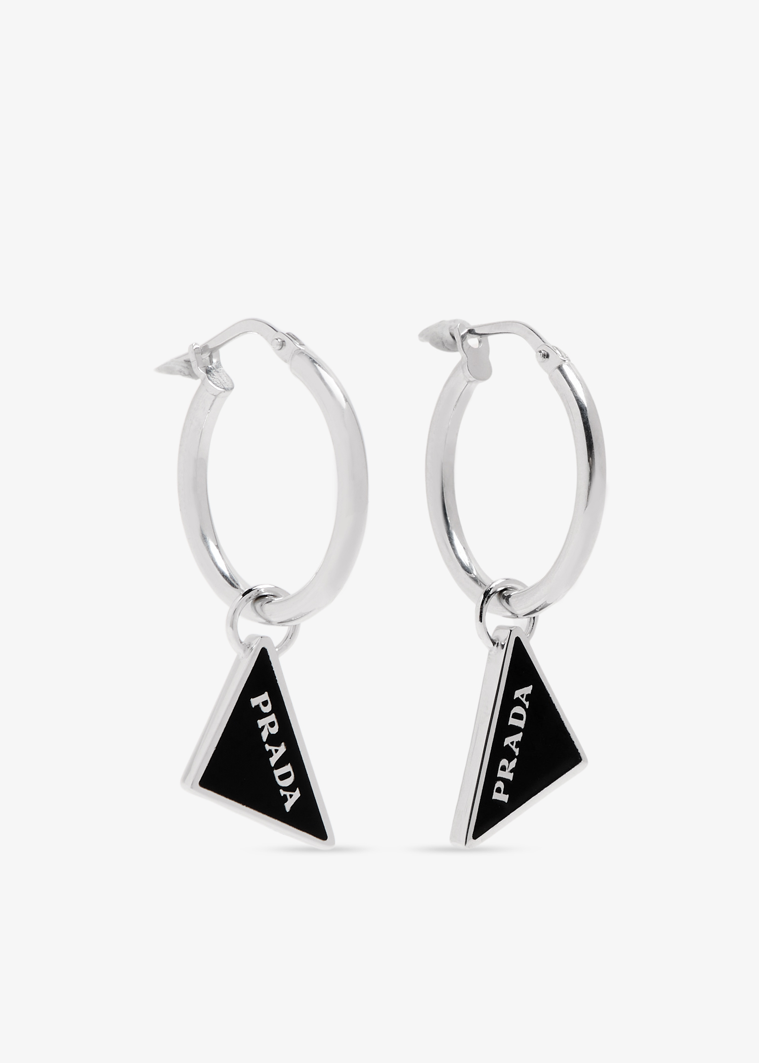 

Prada Symbole drop earrings, Black